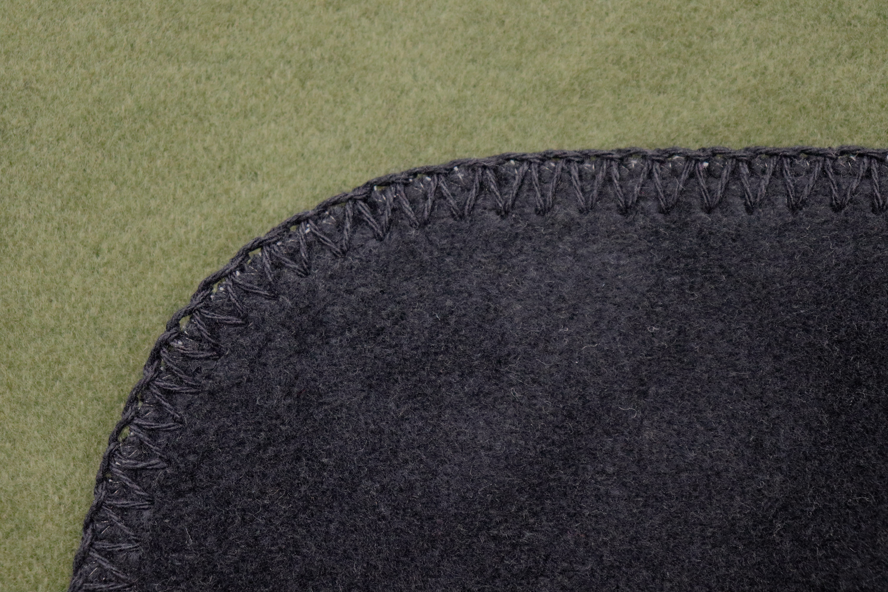 Wohndecke Deer green Nahaufnahme Einfassung