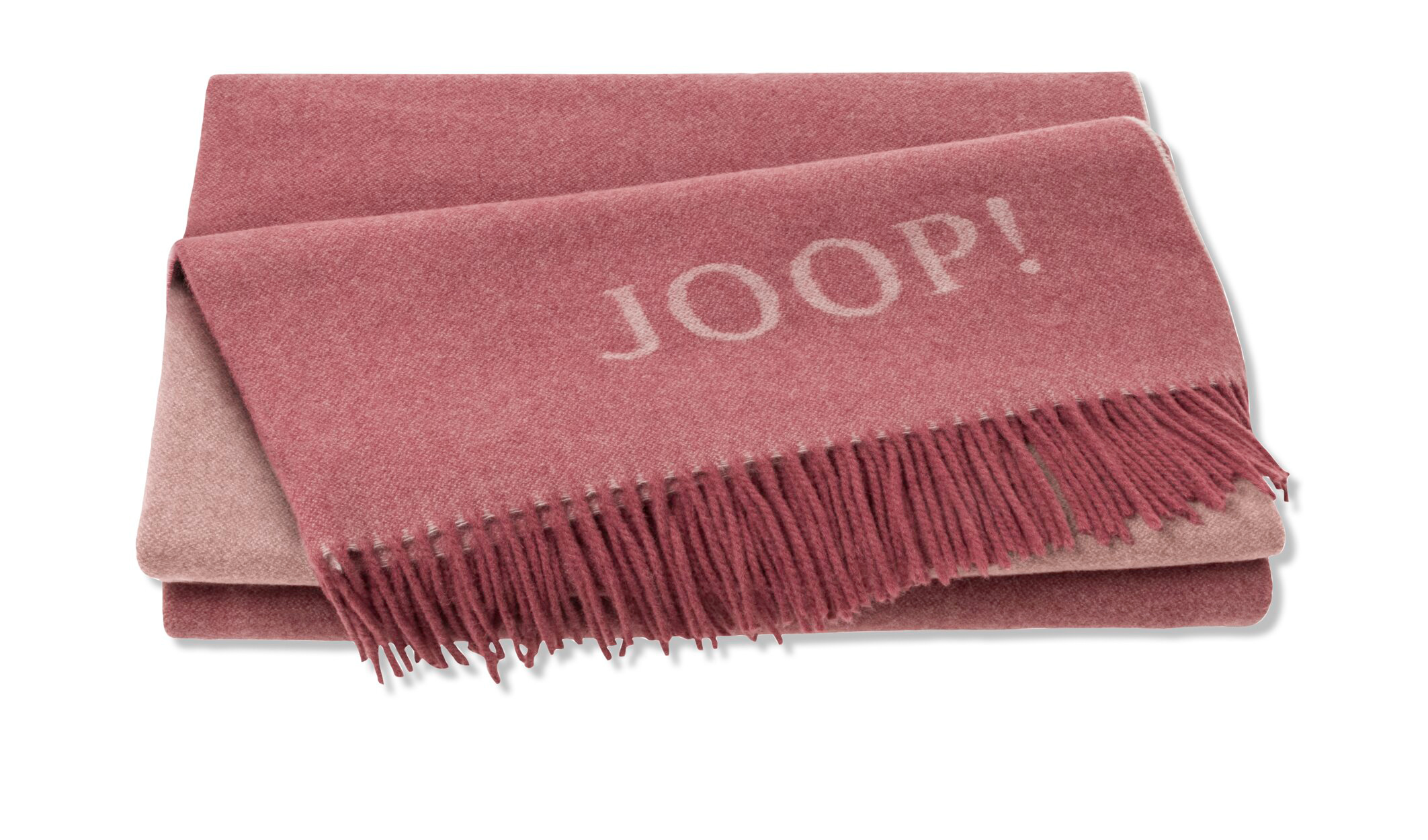 Fransenplaid Joop! Fine-Doubleface Rouge-Nude Päckchenbild