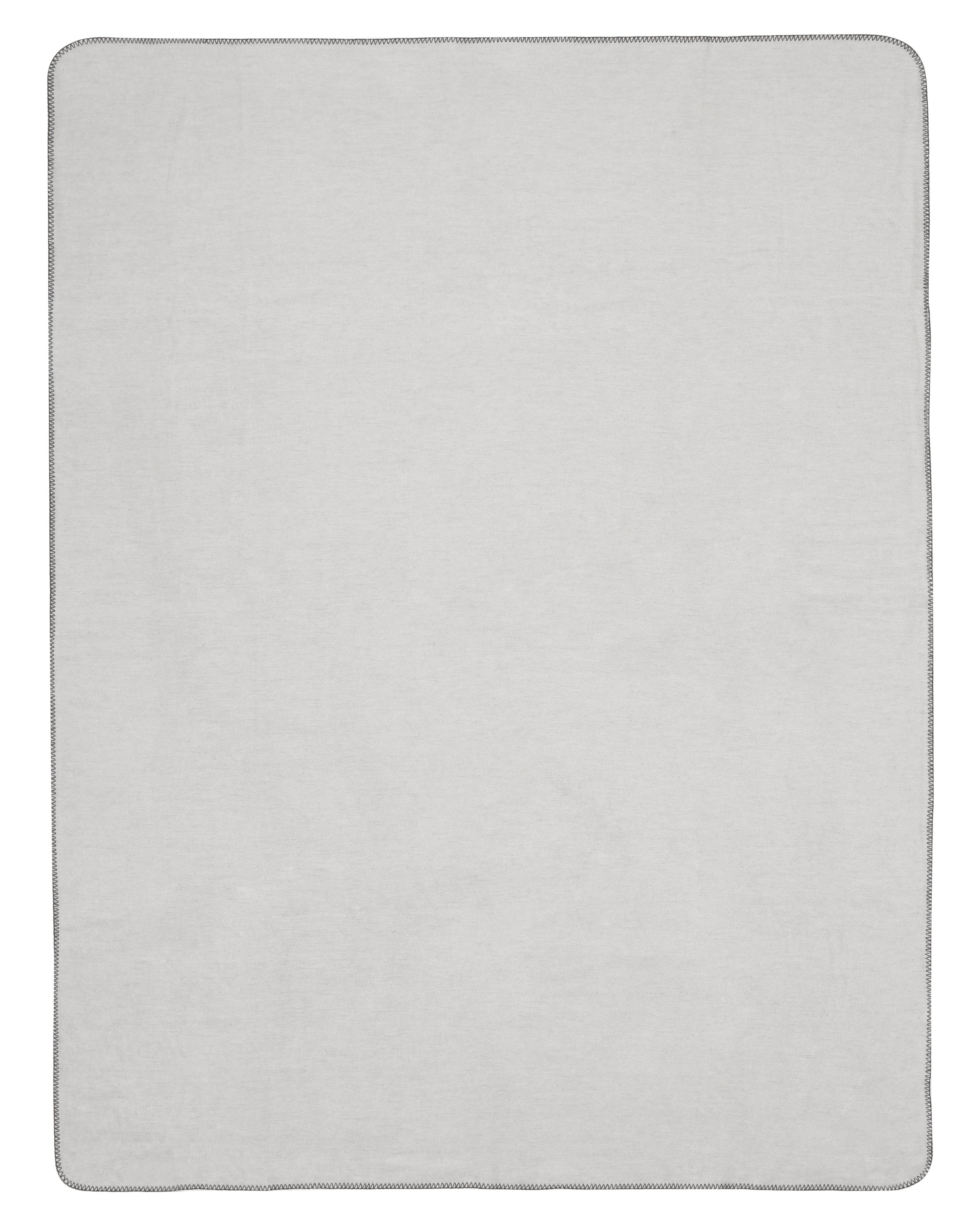 Wohn- und Kuscheldecke "Duo Cotton Melange" Wohndecke "Melange Doubleface" aus Baumwollmischgewebe in 150x200 cm in Natur-Graphit - Vorderseite