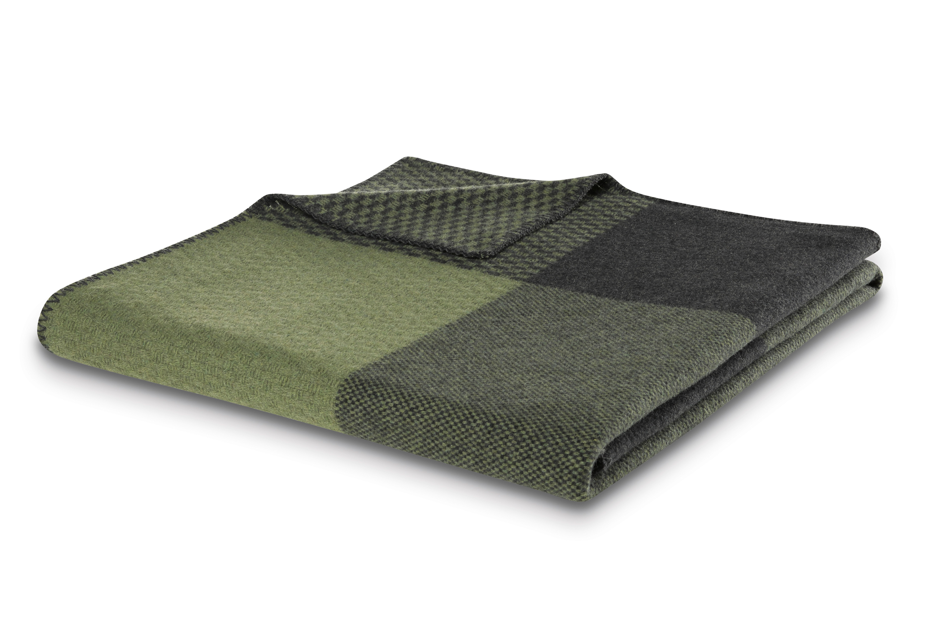 Plaid Frame Green aus Merinowolle Päckchenbild