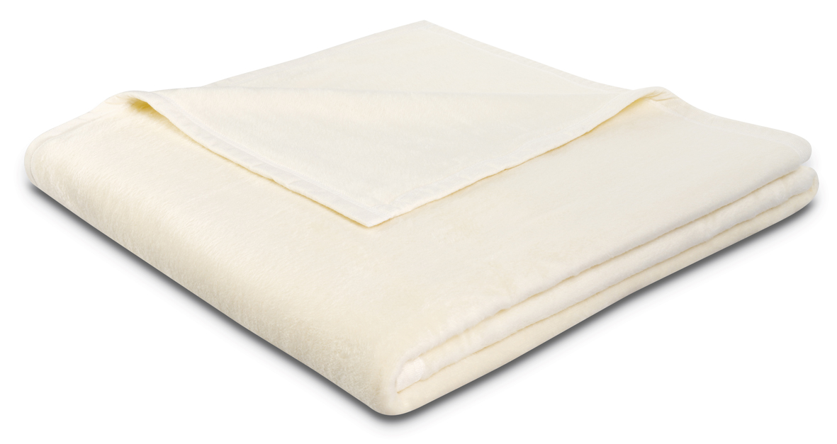 Wohn- und Kuscheldecke "Uno Soft" Flauschige Wohndecke "Uno Soft" in natur