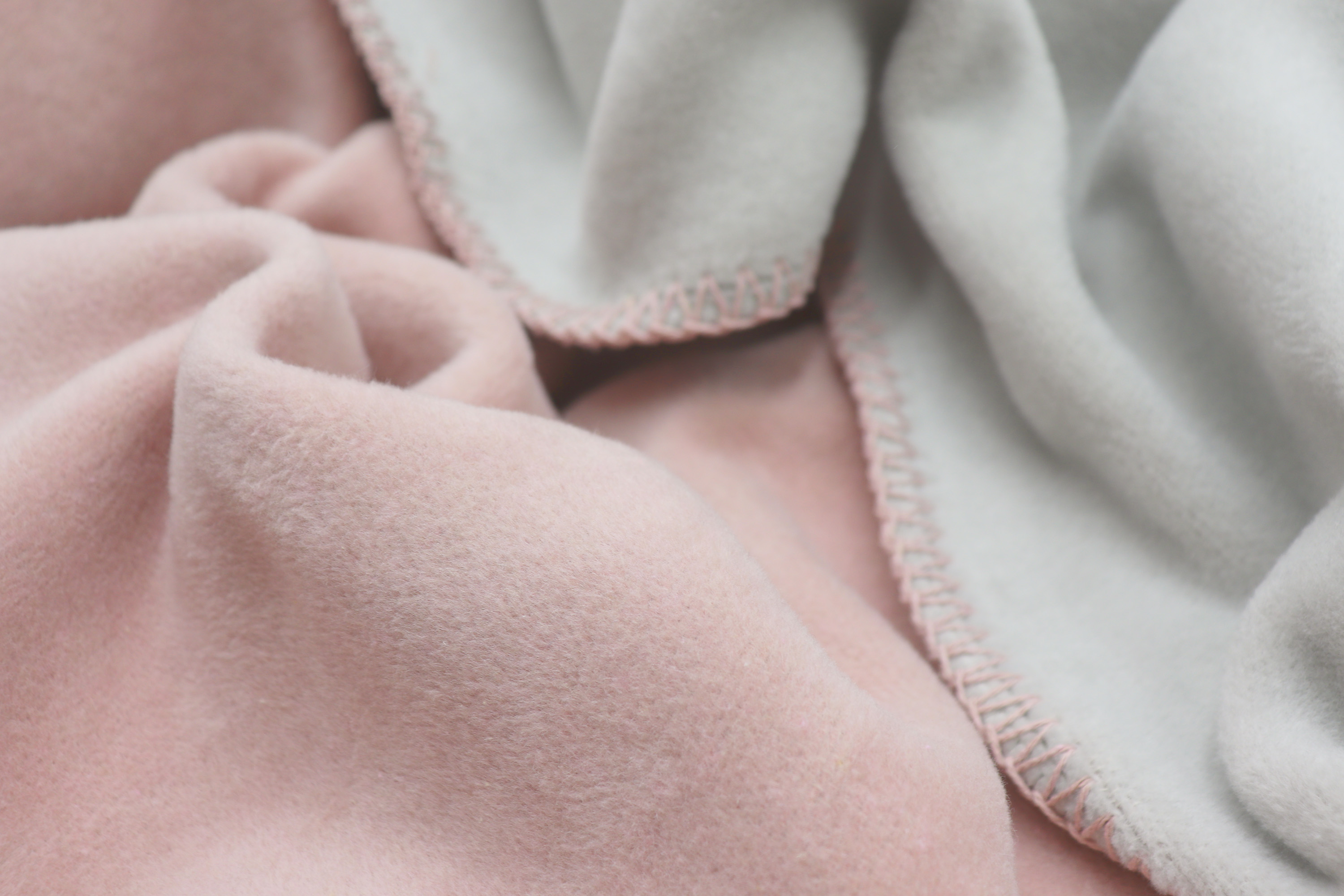 Wohndecke Duo Cotton lotus-ice Nahaufnahme Flor