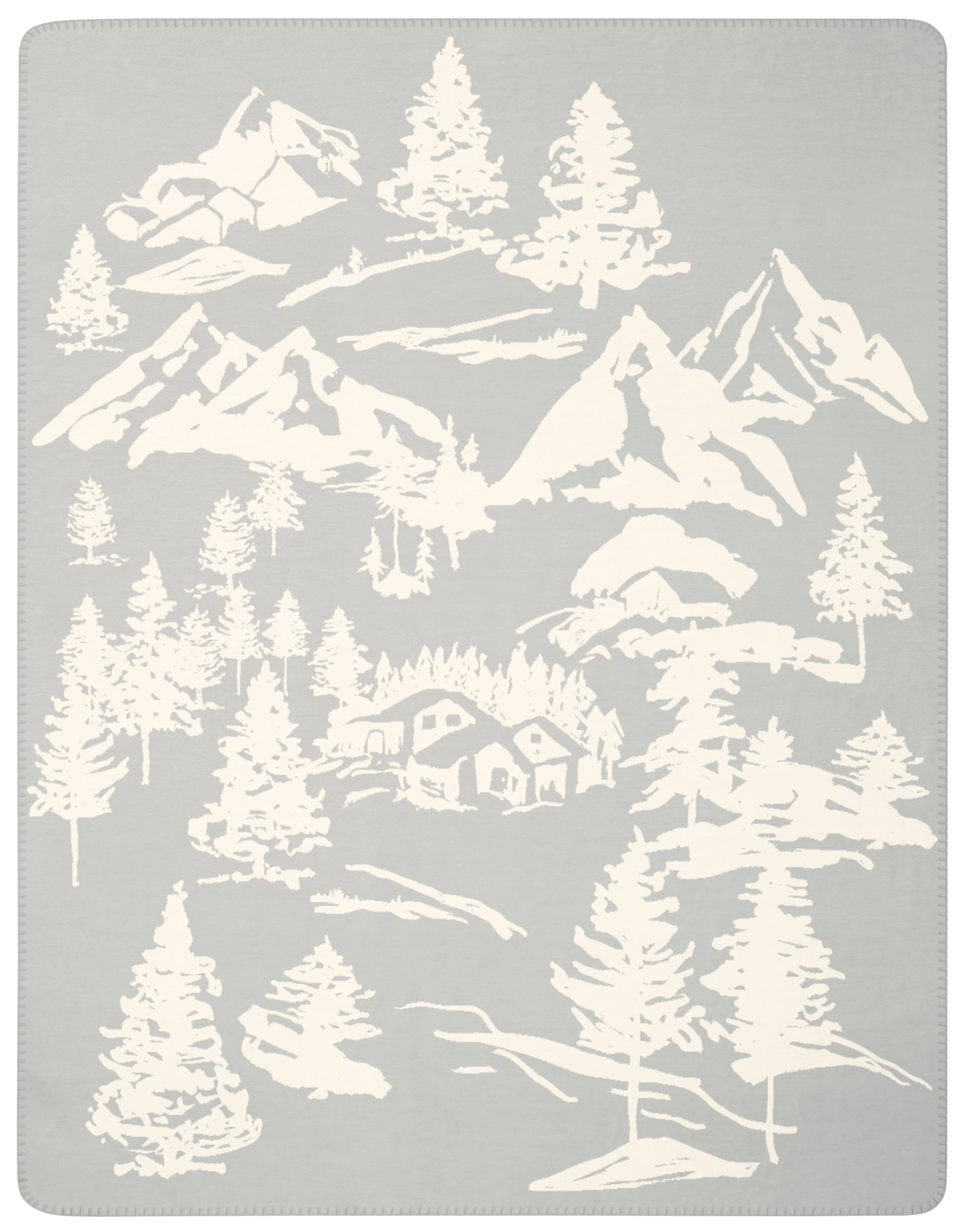 Wohndecke Mountain Dreams Freisteller Rückseite