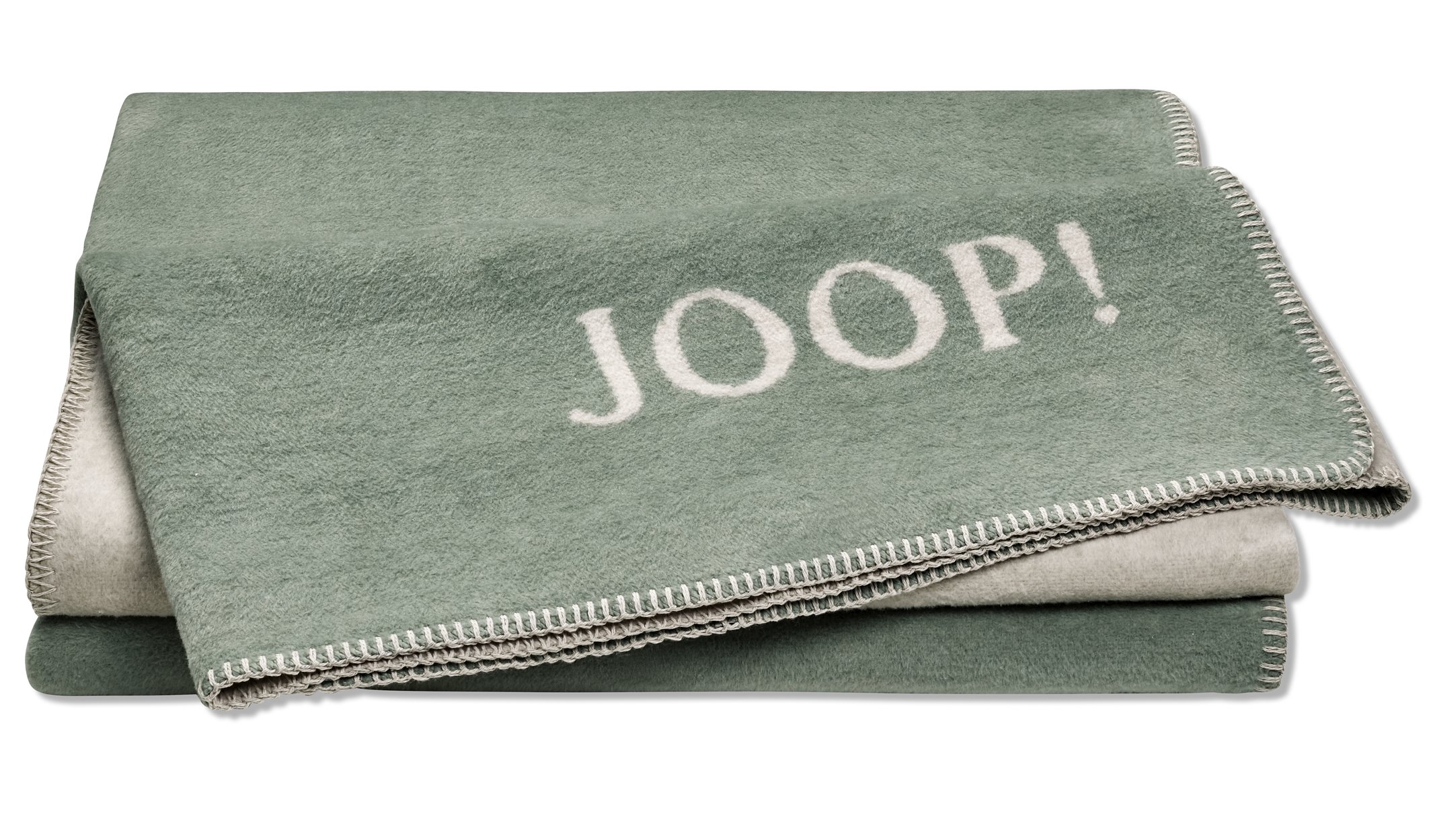 Wohn- und Kuscheldecke "JOOP! Uni-Doubleface" Wohndecke JOOP! Uni-Doubleface jade-silber Päckchenbild