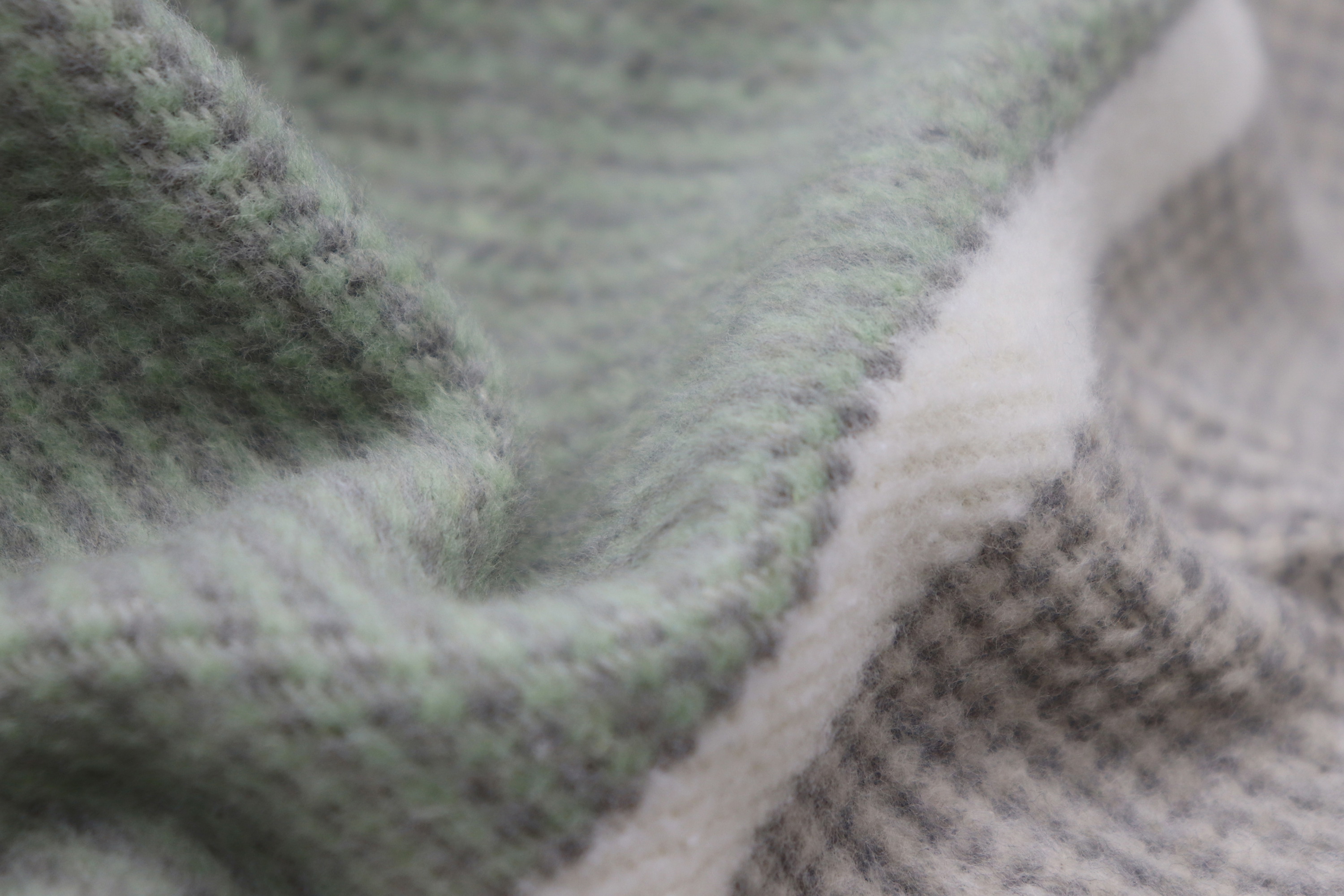 Baumwolldecke Cotton Lines Nahaufnahme  Flor