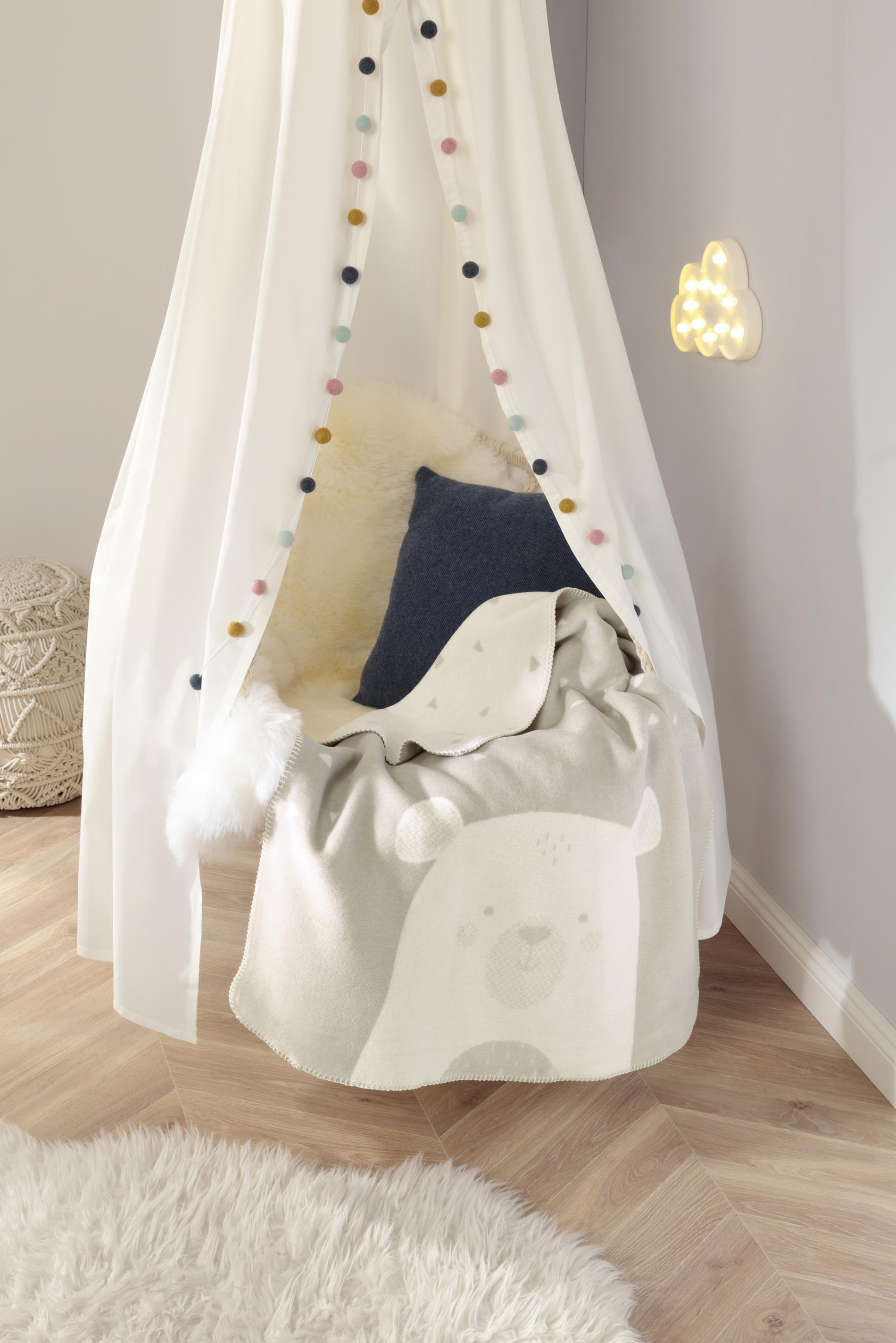 Milieubild zur Babydecke Coco braun