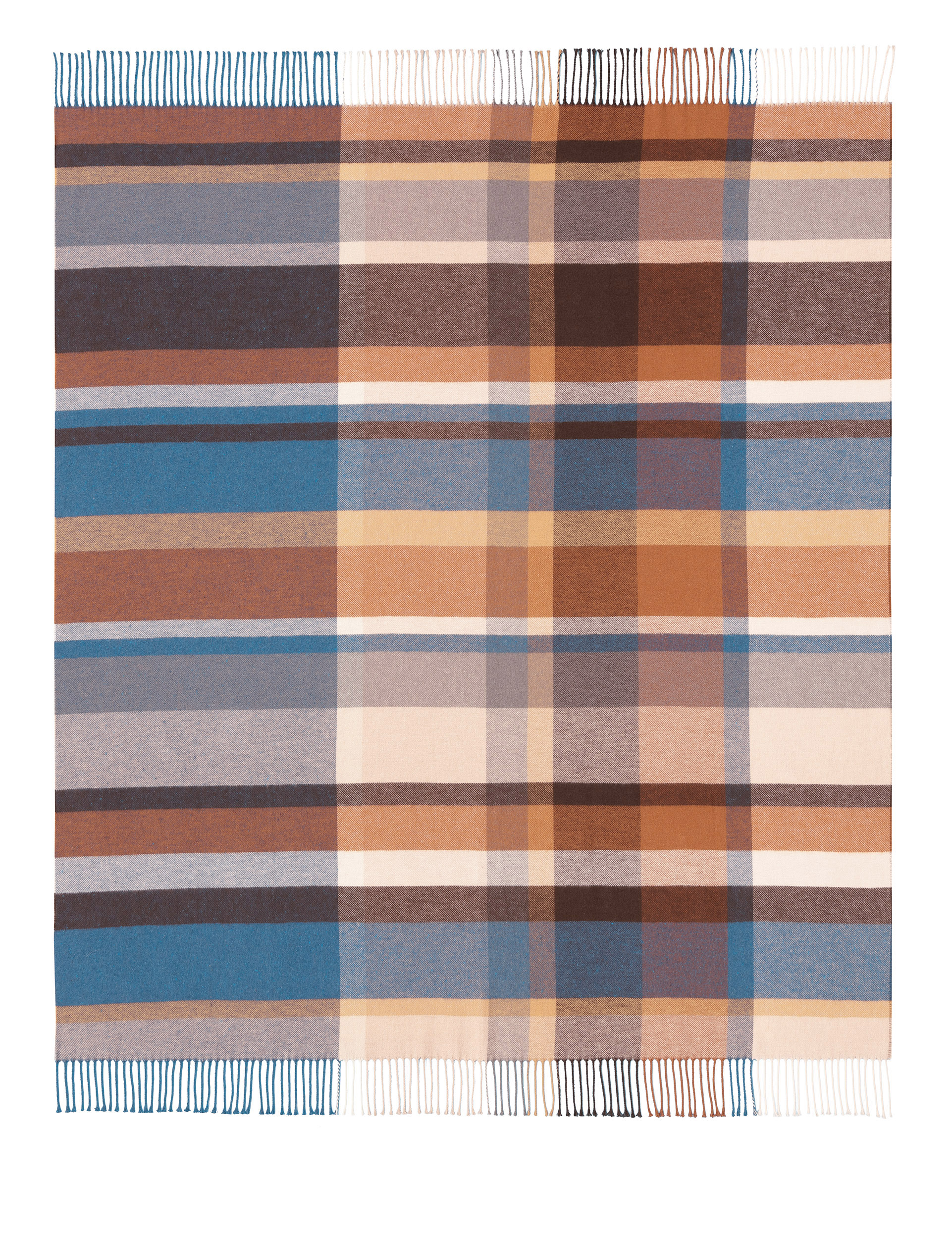 Fransenplaid Harmony Brown Freisteller