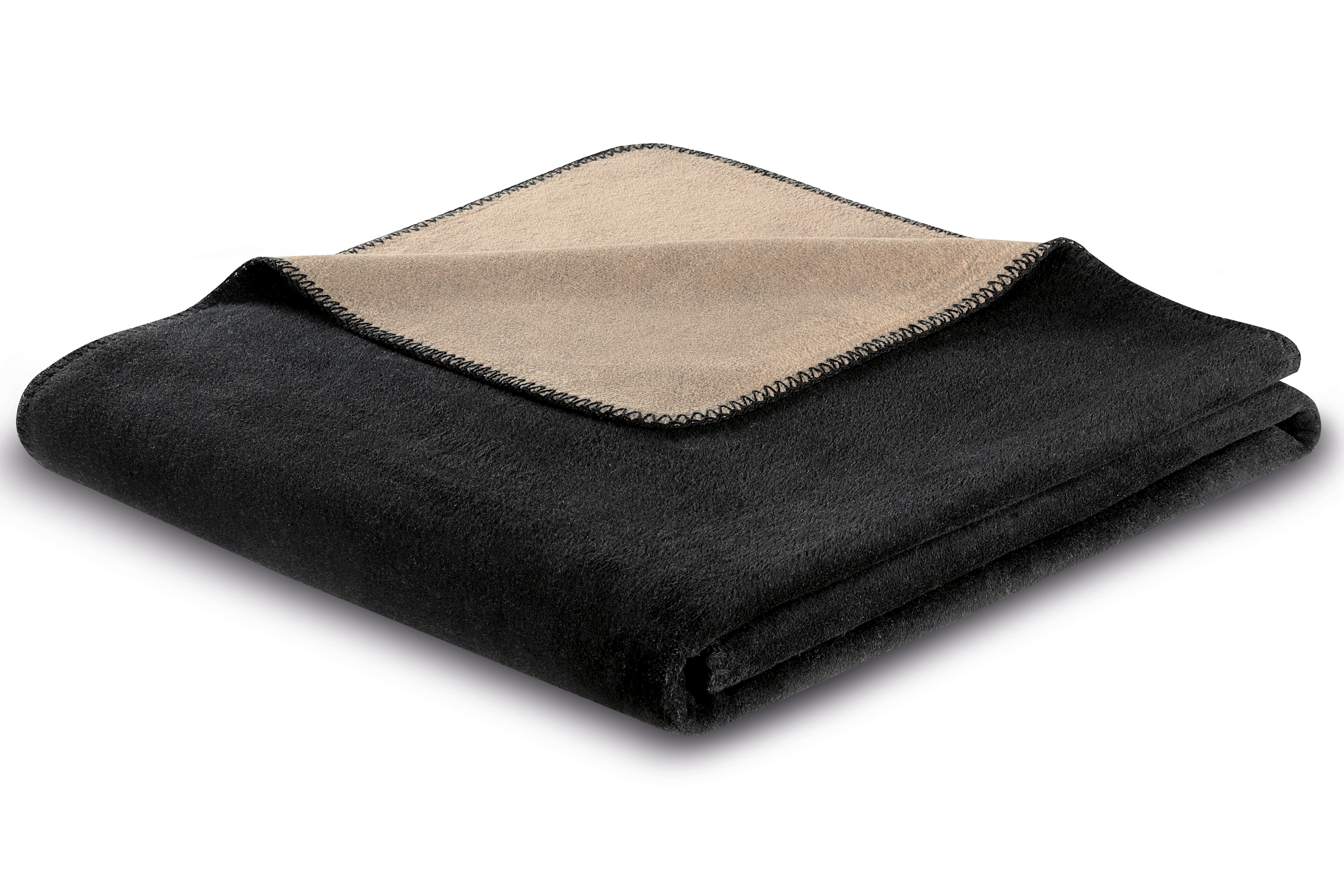 Wohndecke Duo Cotton schwarz-palisade Päckchenbild