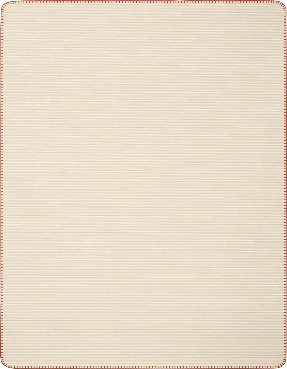 Wohndecke "Melange Doubleface" aus Baumwollmischgewebe in 150x200 cm in Ocker-Beige - Rückseite