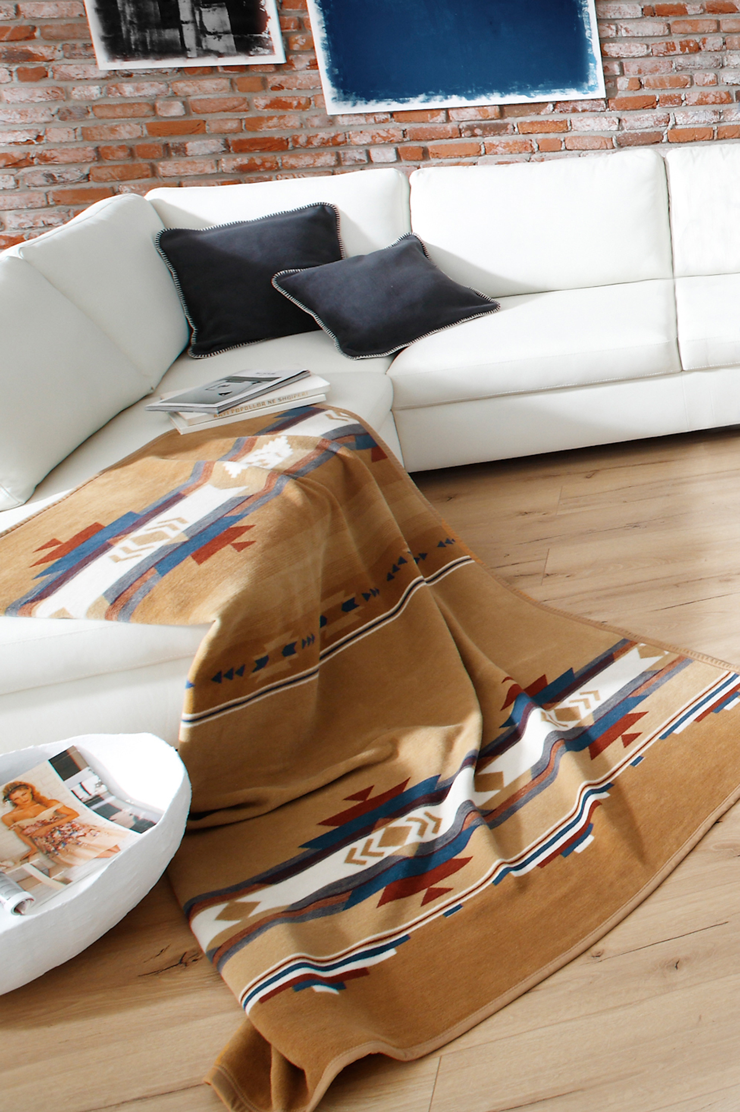 Wohn- und Kuscheldecke "Montana" Kuscheldecke Montana Milieubild