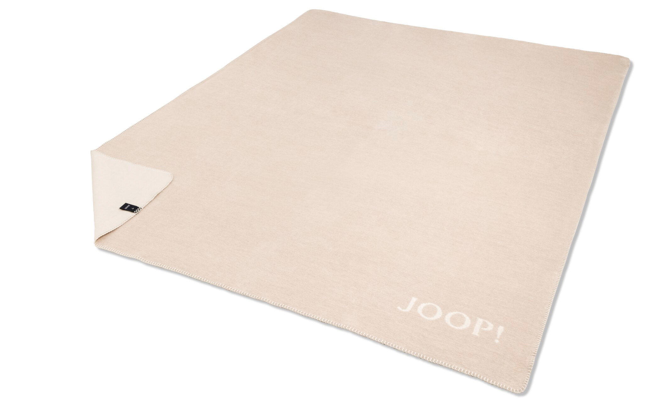 Wohn- und Kuscheldecke "JOOP! Uni-Doubleface" Wohndecke Joop! Uni Doubleface Chateau-Natur Freisteller
