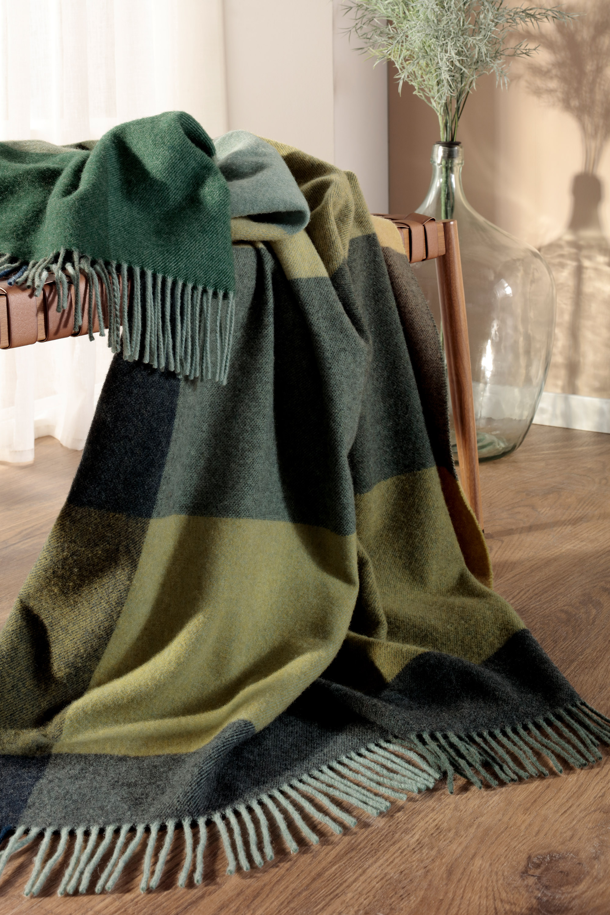 Kaschmirplaid Pleasant Green Milieubild