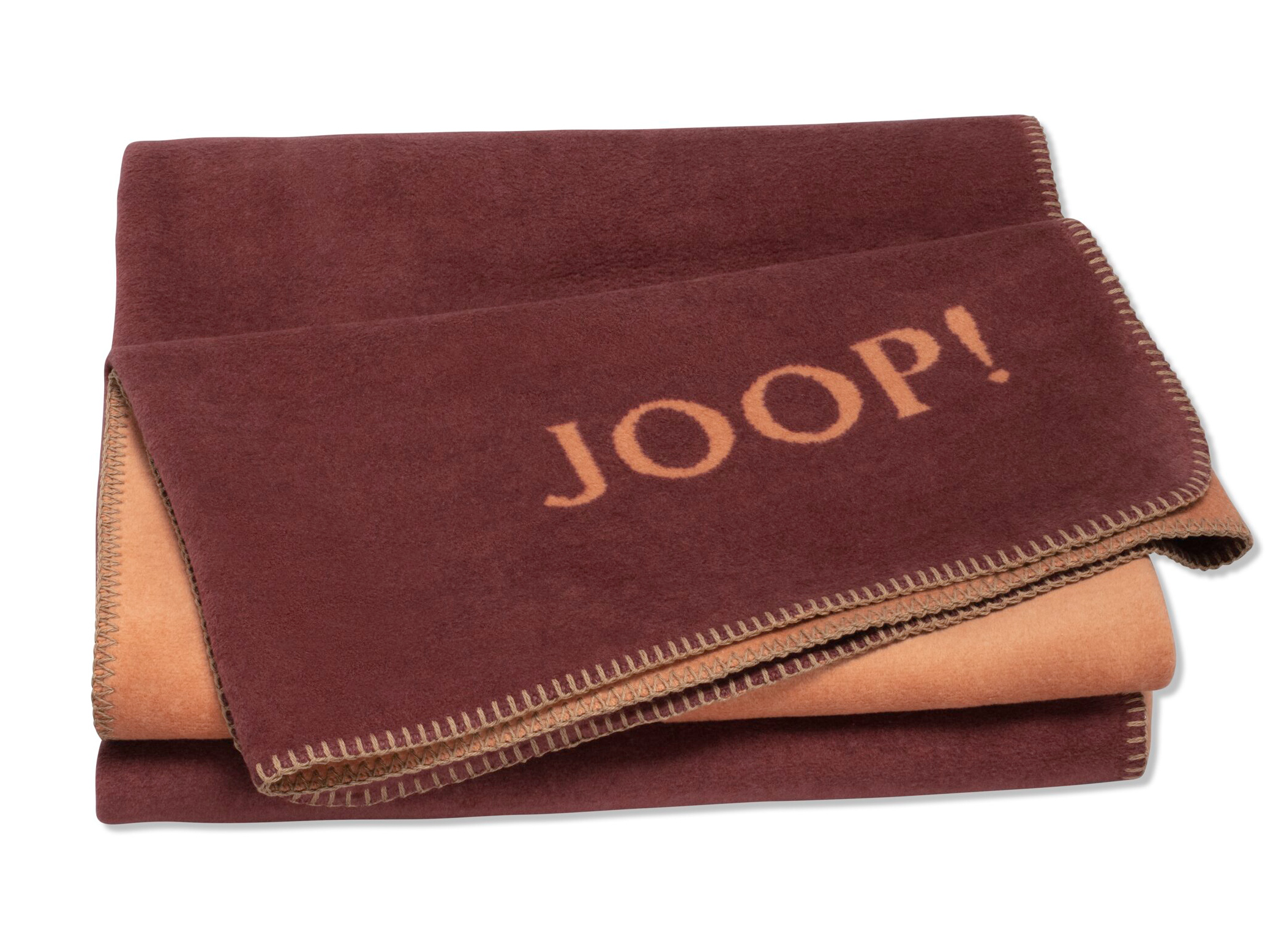 JOOP! Uni-Doubleface Granat-Kupfer