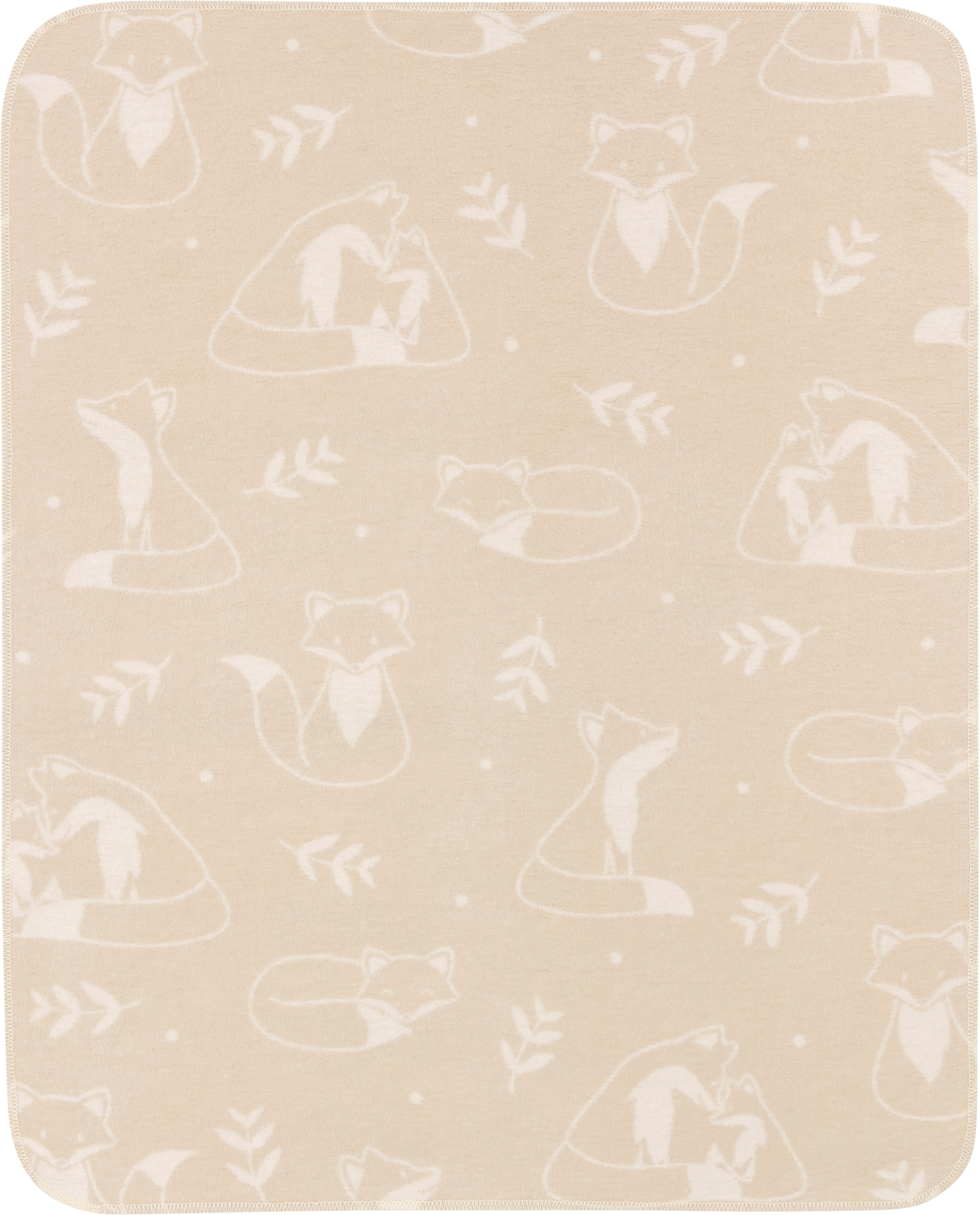 Babydecke "Little Foxes" Babydecke Little Fox Einzelaufnahme