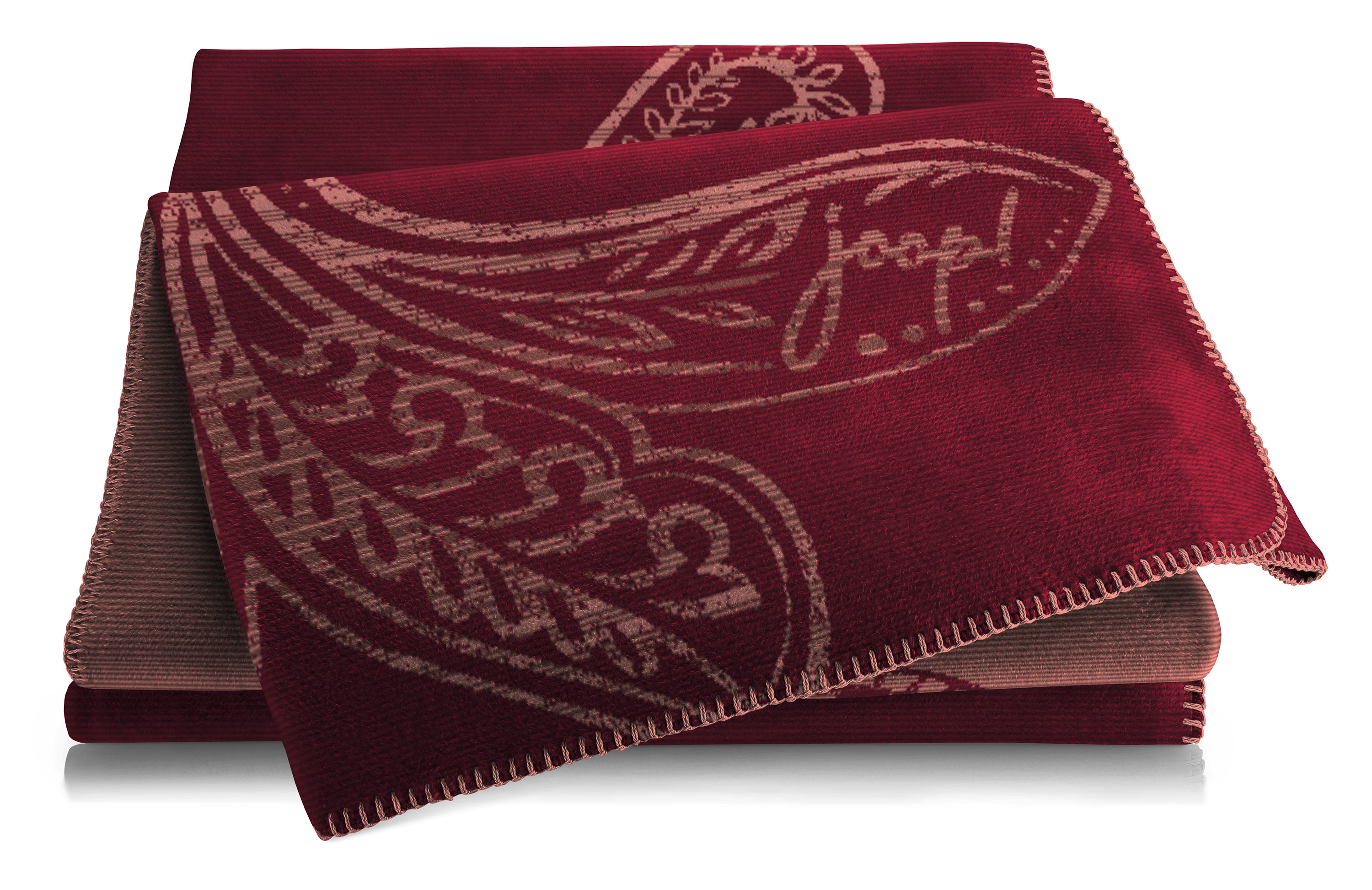 Wohn- und Kuscheldecke "JOOP! Paisley" Joop! Wohndecke Paisley rouge Päckchenbild