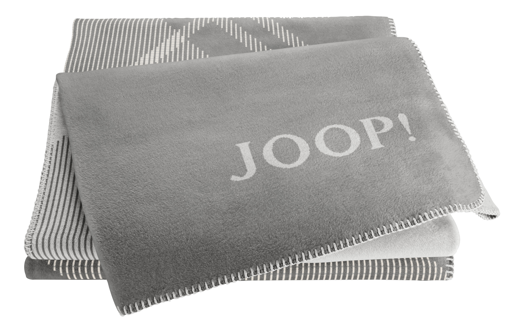 Wohndecke JOOP! Checks silber-natur Päckchenbild