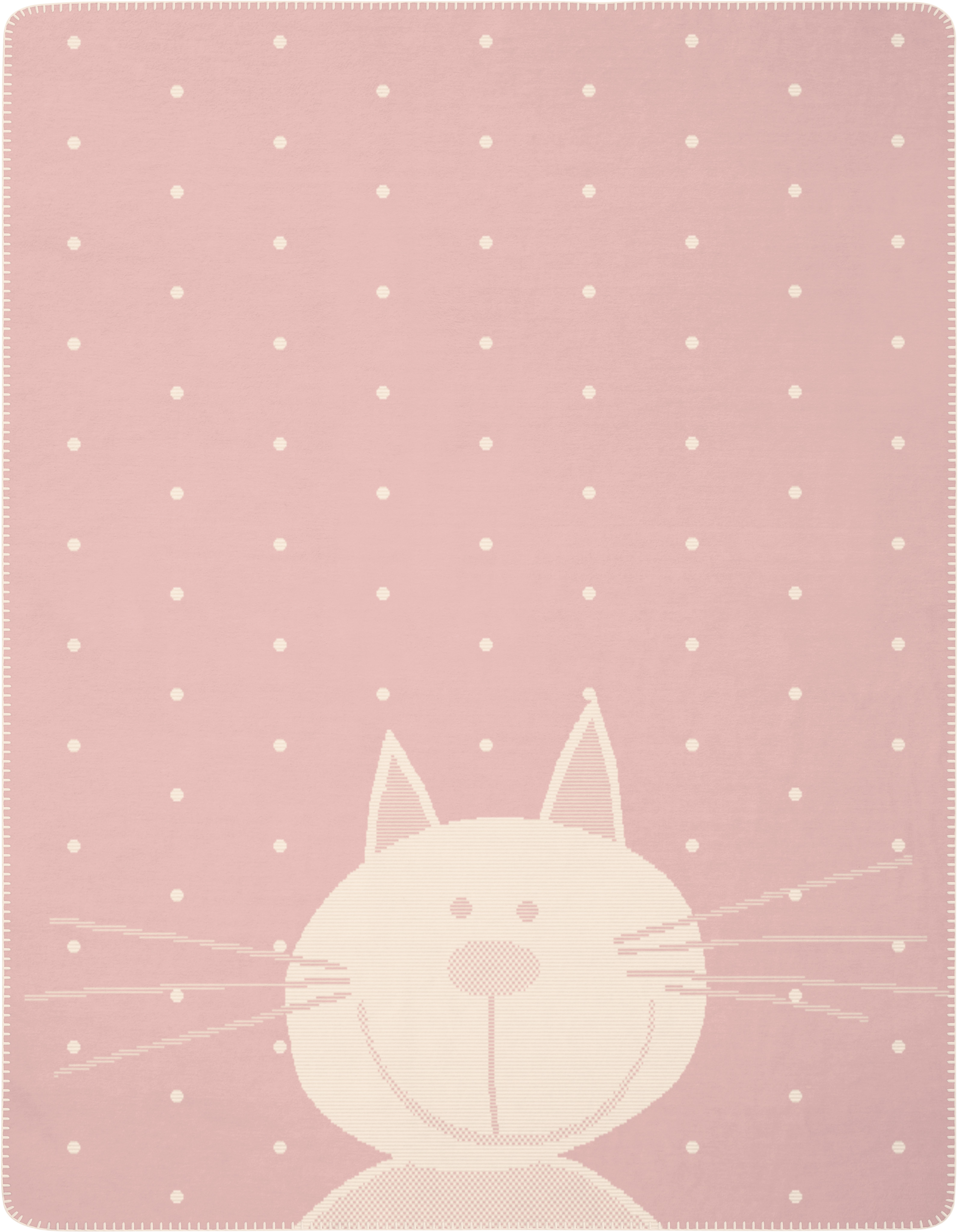 Babydecke Kitty rosa Vorderseite