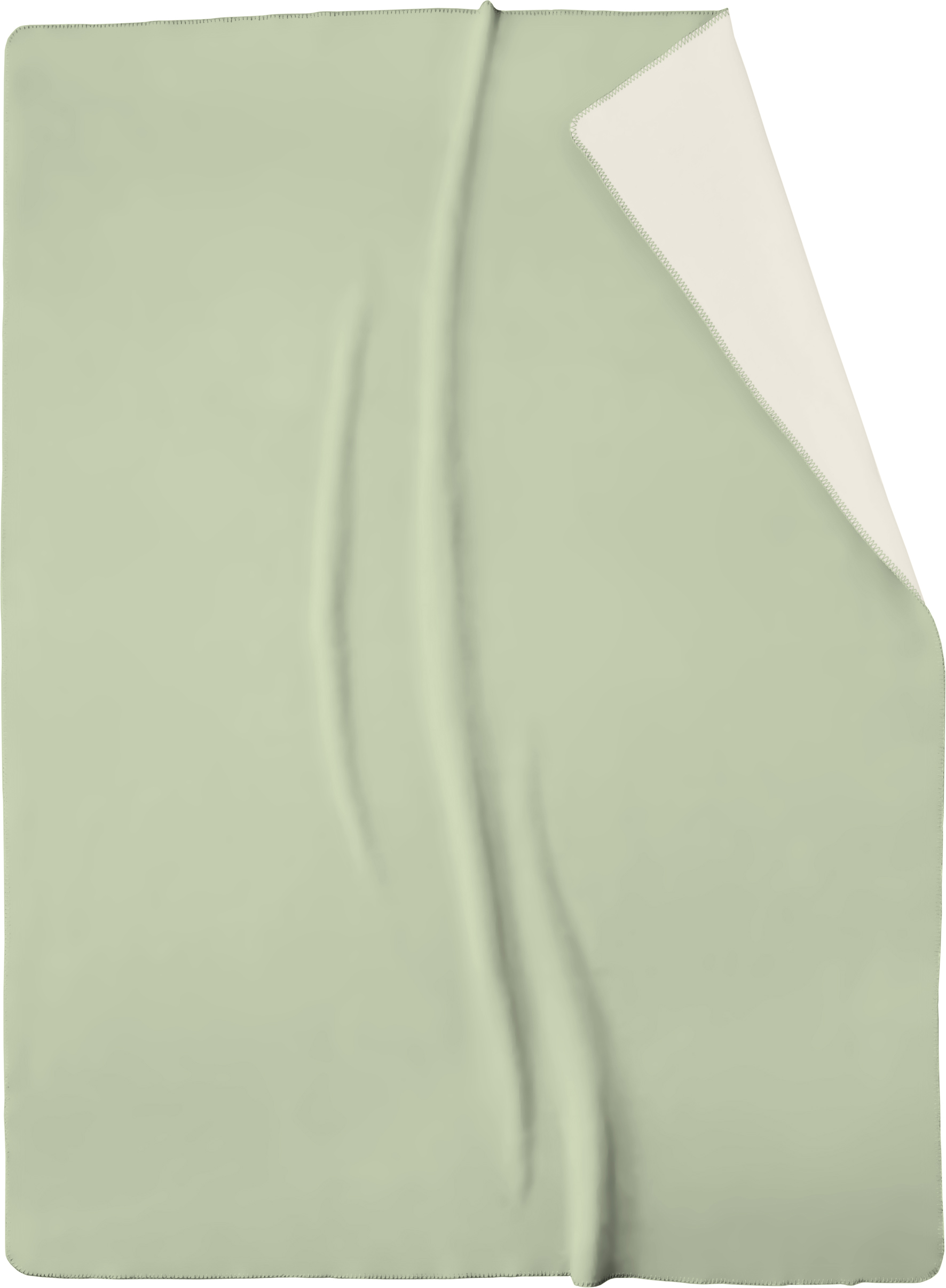 Kuscheldecke Duo Cotton Mint-ecru 