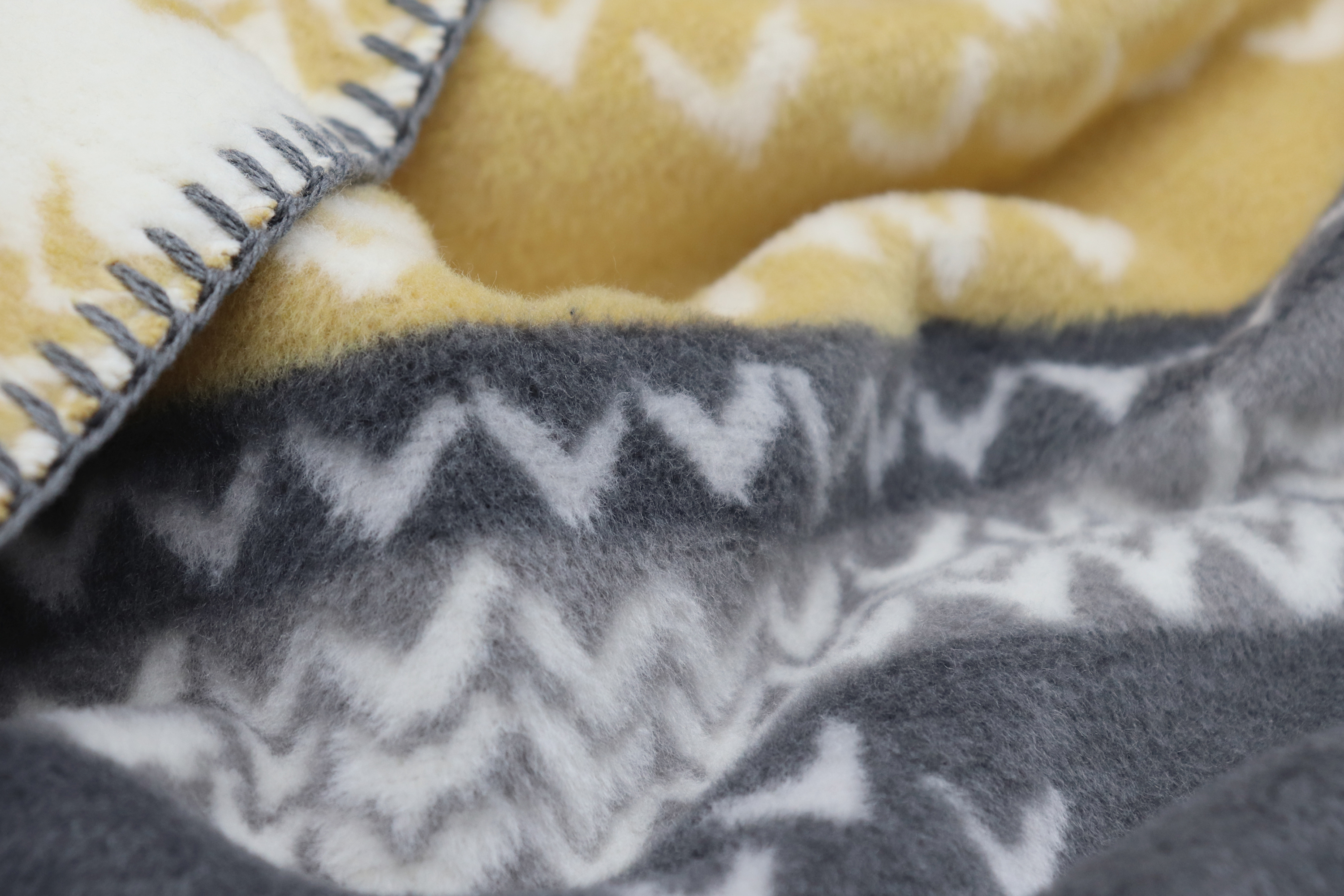 Wohndecke Winter Knit Nahaufnahme Flor