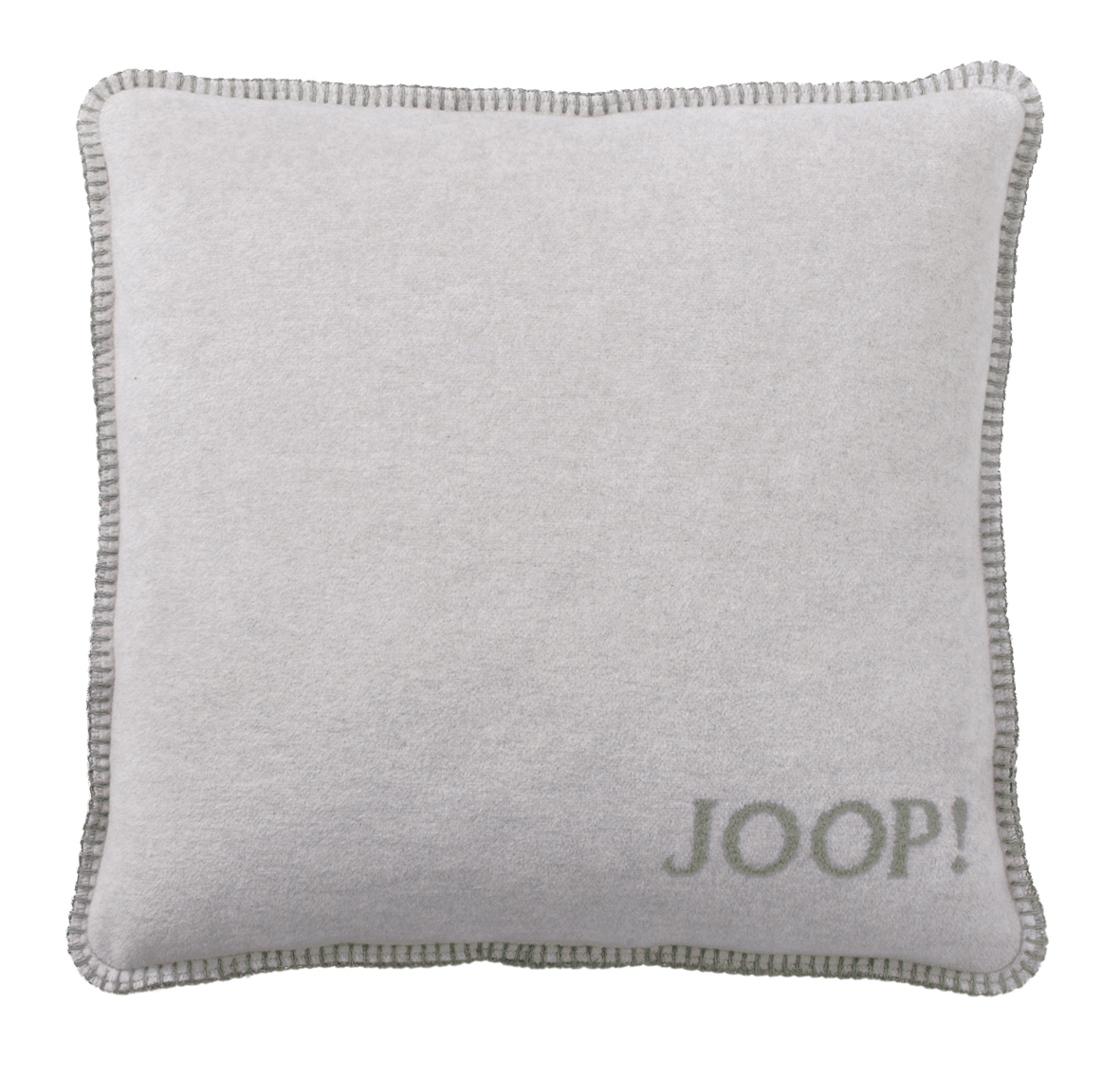 Kissen JOOP! Uni-Doubleface silber-jade mit Füllung Vorderseite