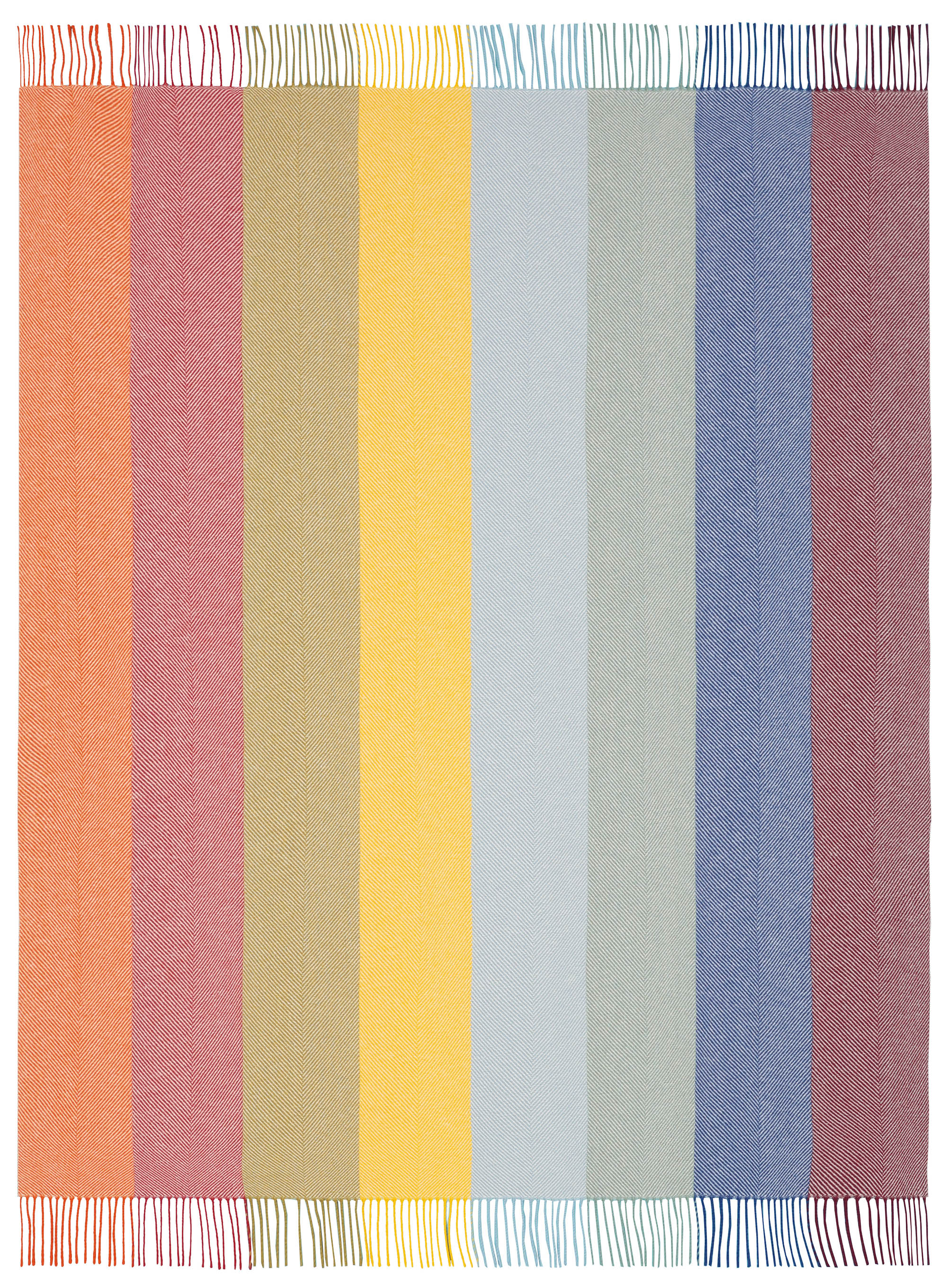 Fransenplaid Colour Lines Freisteller