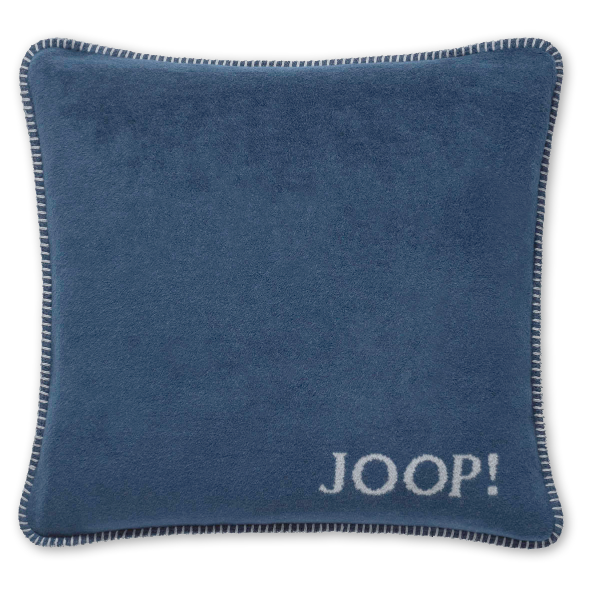 Kissen JOOP! Uni-Doubleface navy-silber mit Füllung Vorderseite