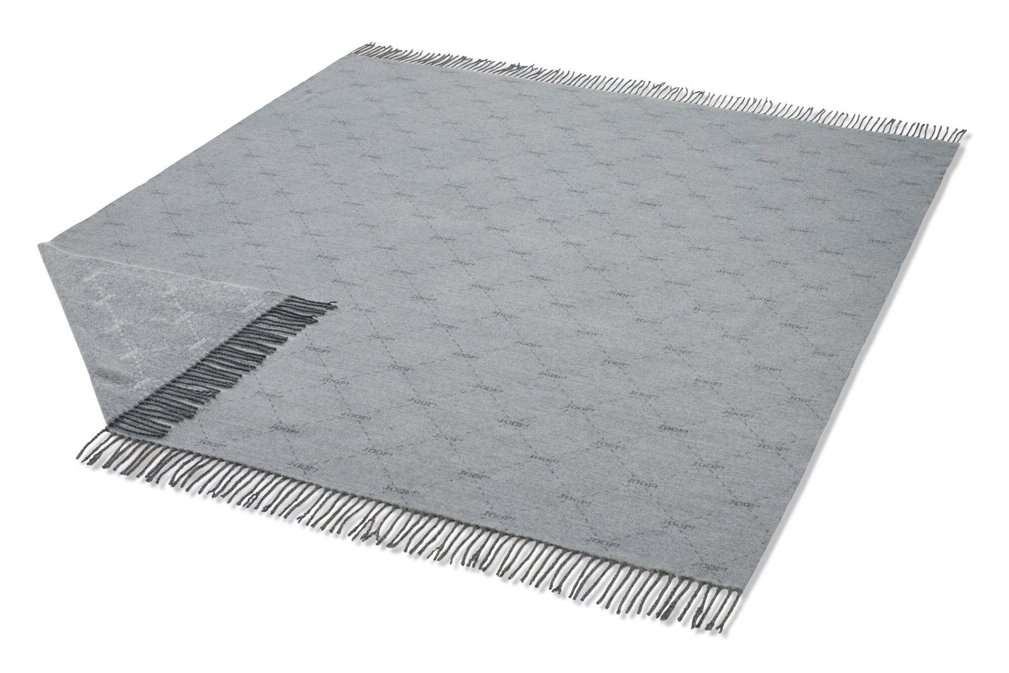 Joop! Plaid Fine Diamond silber Freisteller mit ungelegter Ecke