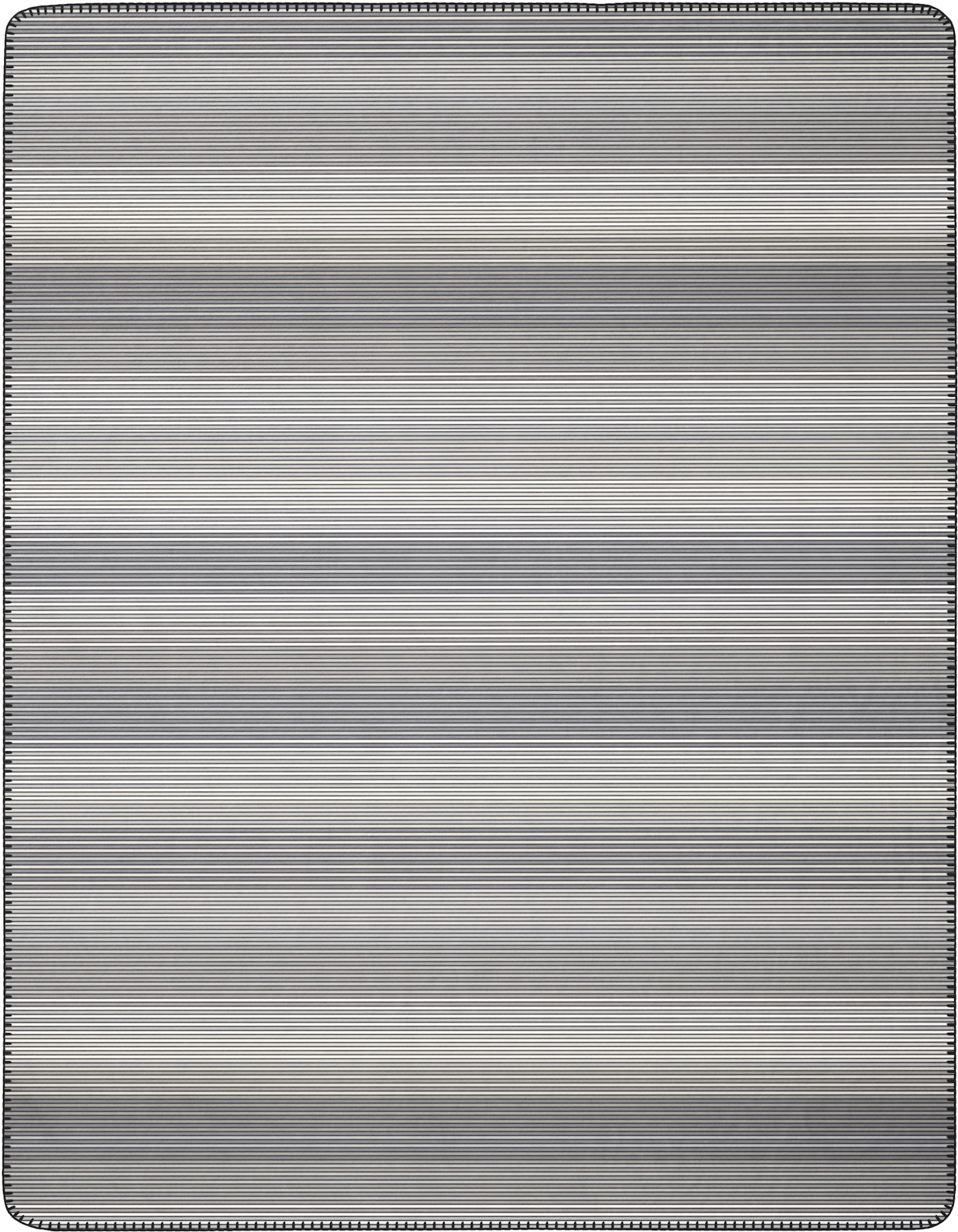 grau gestreifte Kuscheldecke "Lines grey" in 150x200 cm