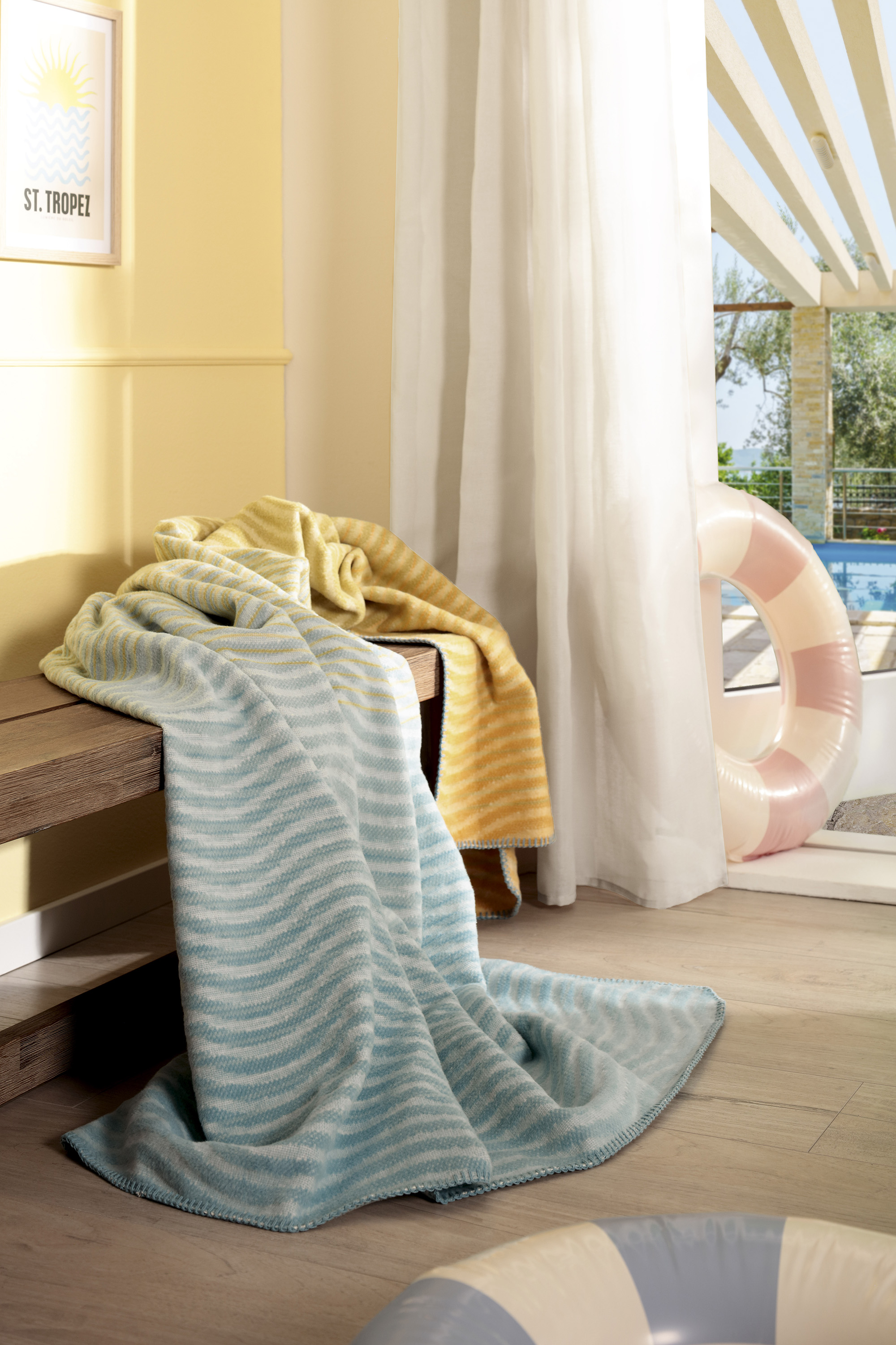 Wohndecke mit Reliefstruktur Ocean Nuance Milieubild