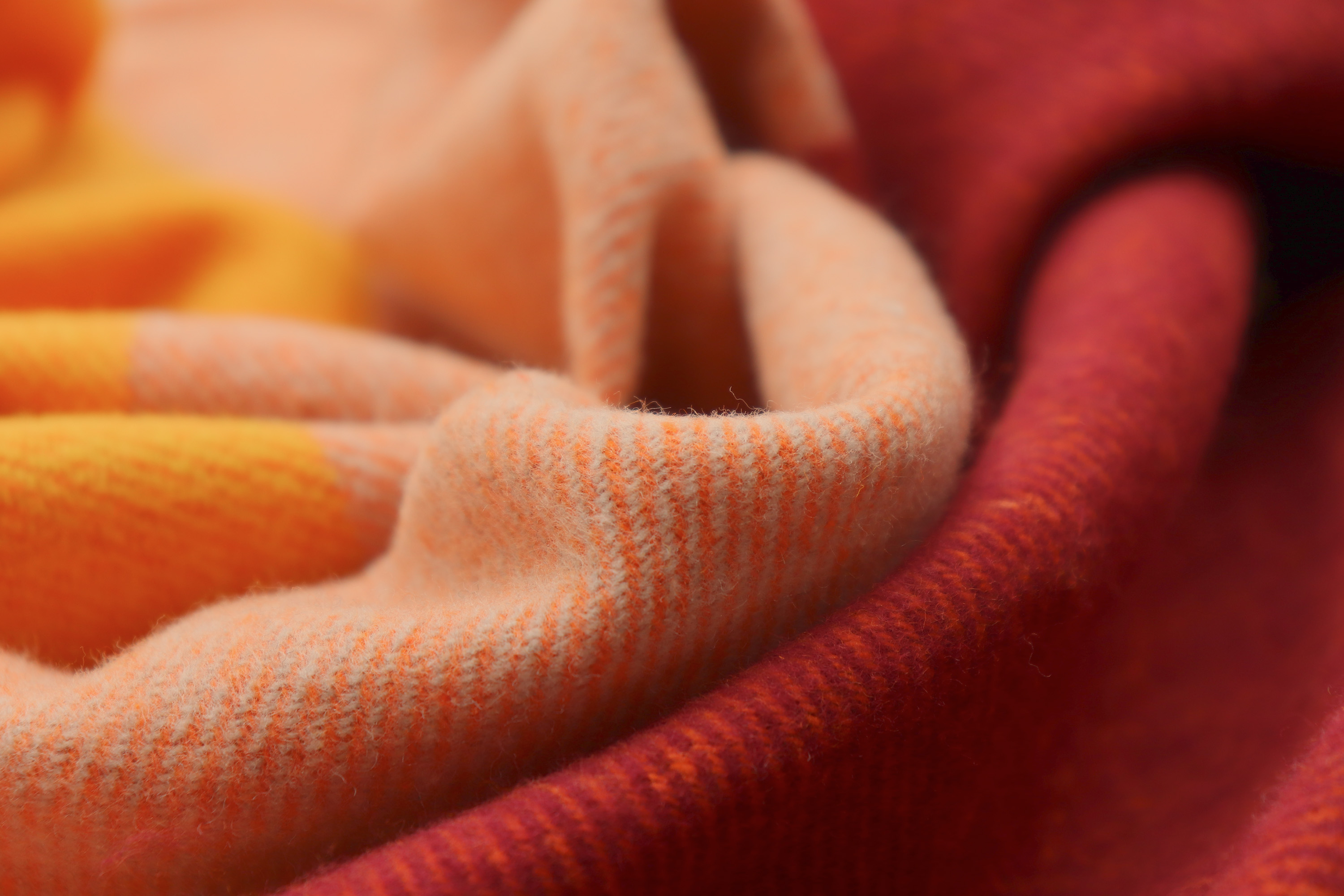 Fransenplaid Great Sunset Nahaufnahme Flor