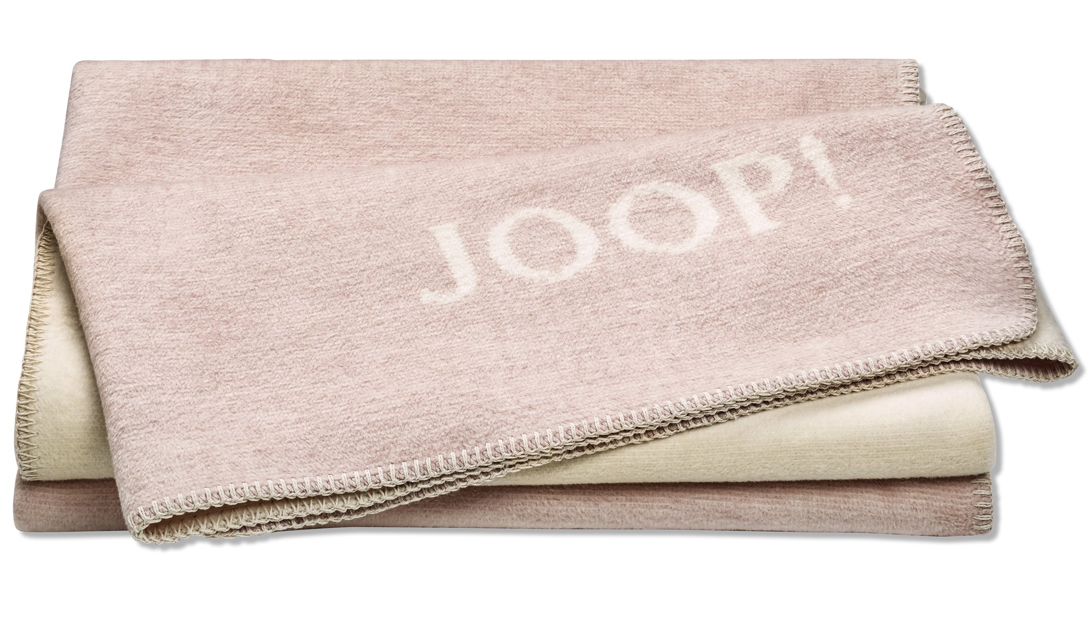 Wohndecke JOOP! Melange-Doubleface nude-creme Päckchenbild