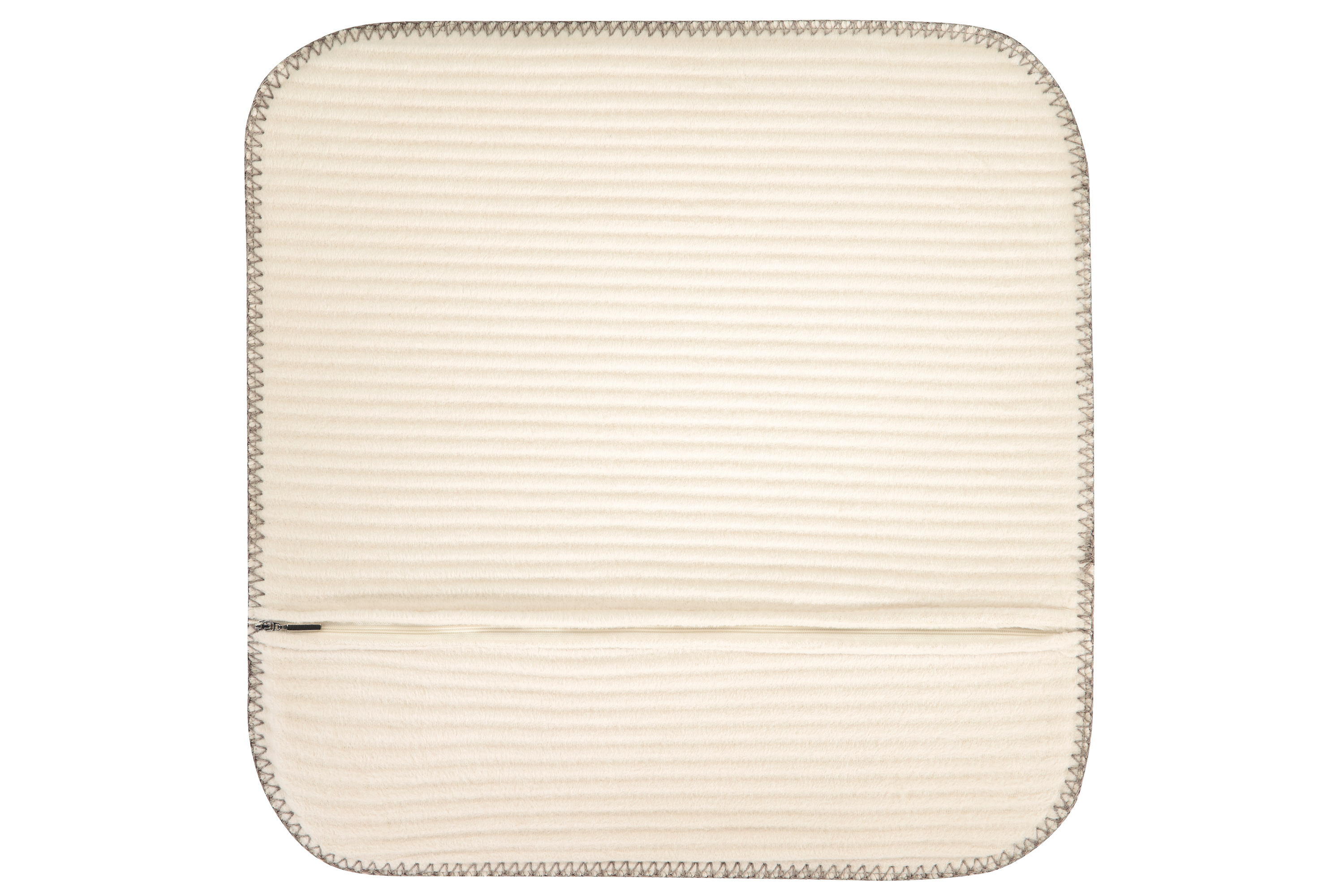 Kissenhülle Feel cord light Rückseite