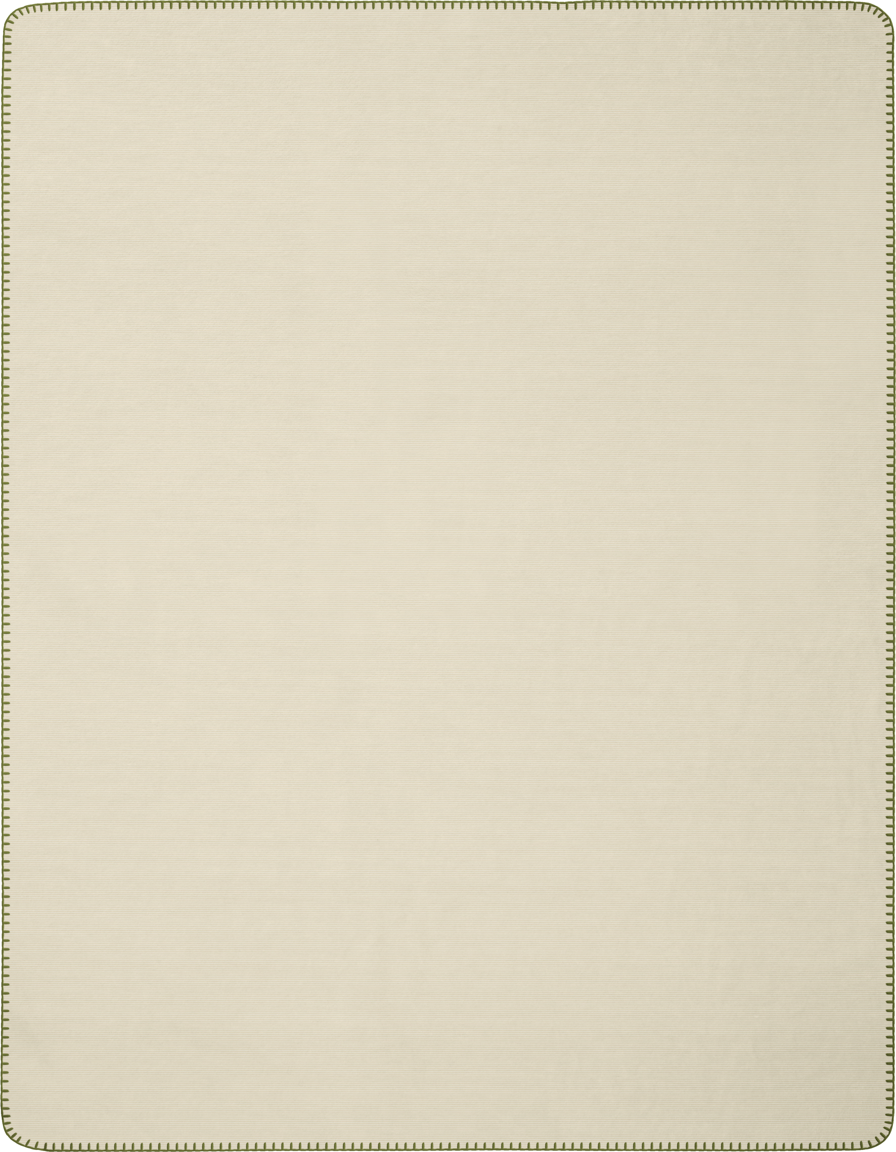 Wohn- und Kuscheldecke "Duo Cotton Melange" Wohndecke "Melange Doubleface" aus Baumwollmischgewebe in 150x200 cm in Oliv-Sahara - Rückseite