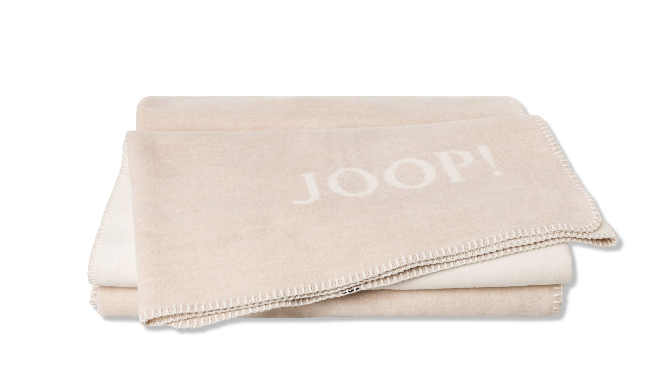 Wohn- und Kuscheldecke "JOOP! Uni-Doubleface" Wohndecke Joop! Uni Doubleface Chateau-Natur Päckchenbild