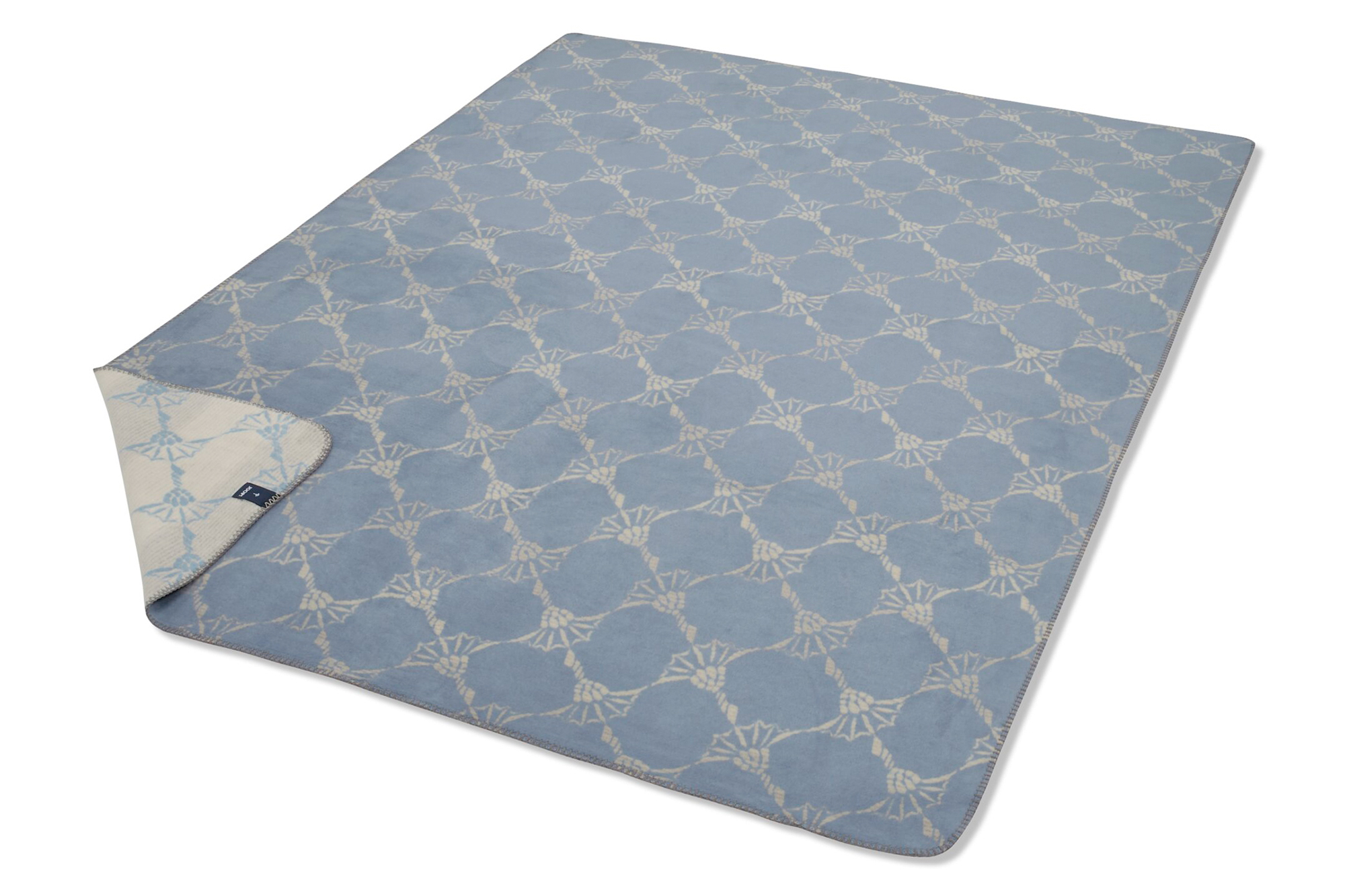 Wohndecke Joop! Cornflower Allover Himmel Freisteller mit umgelegter Ecke