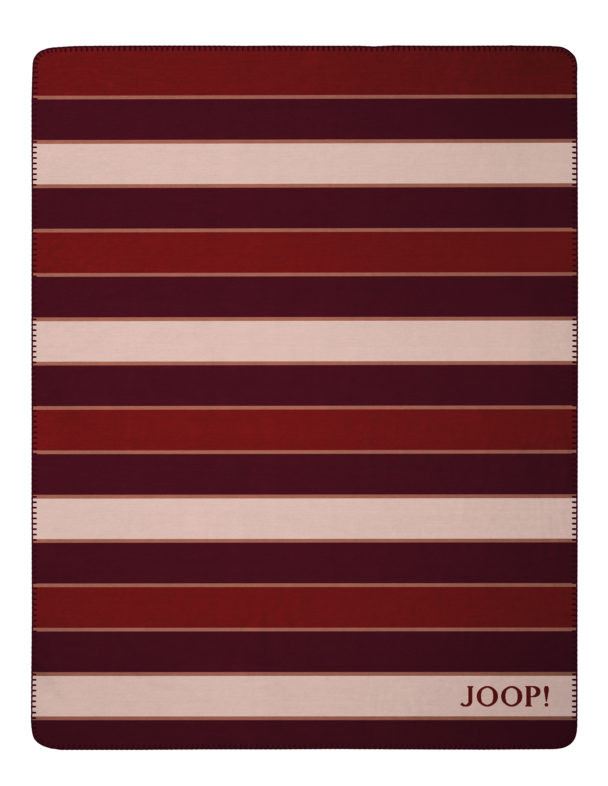 Wohn- und Kuscheldecke "JOOP! Stripes" Joop! Wohndecke Stripes rouge Freisteller glatt
