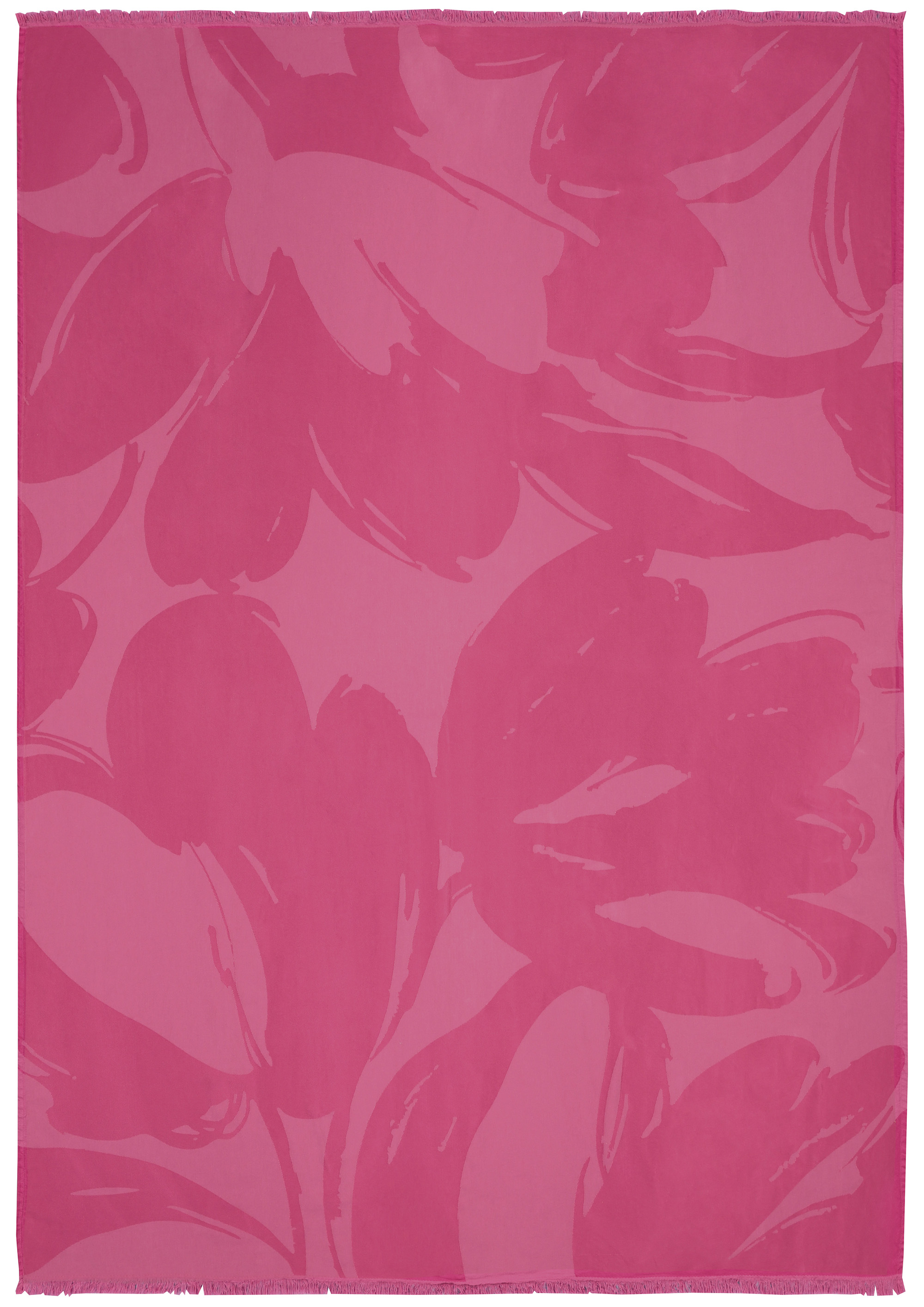 Fransenplaid Florascence pink Freisteller