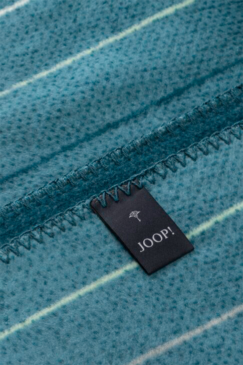 Wohndecke JOOP! MOVE aqua Nahaufnahme Einfassung 