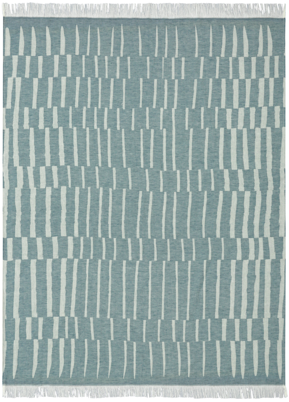 Fransenplaid Coast Petrol mit Muster