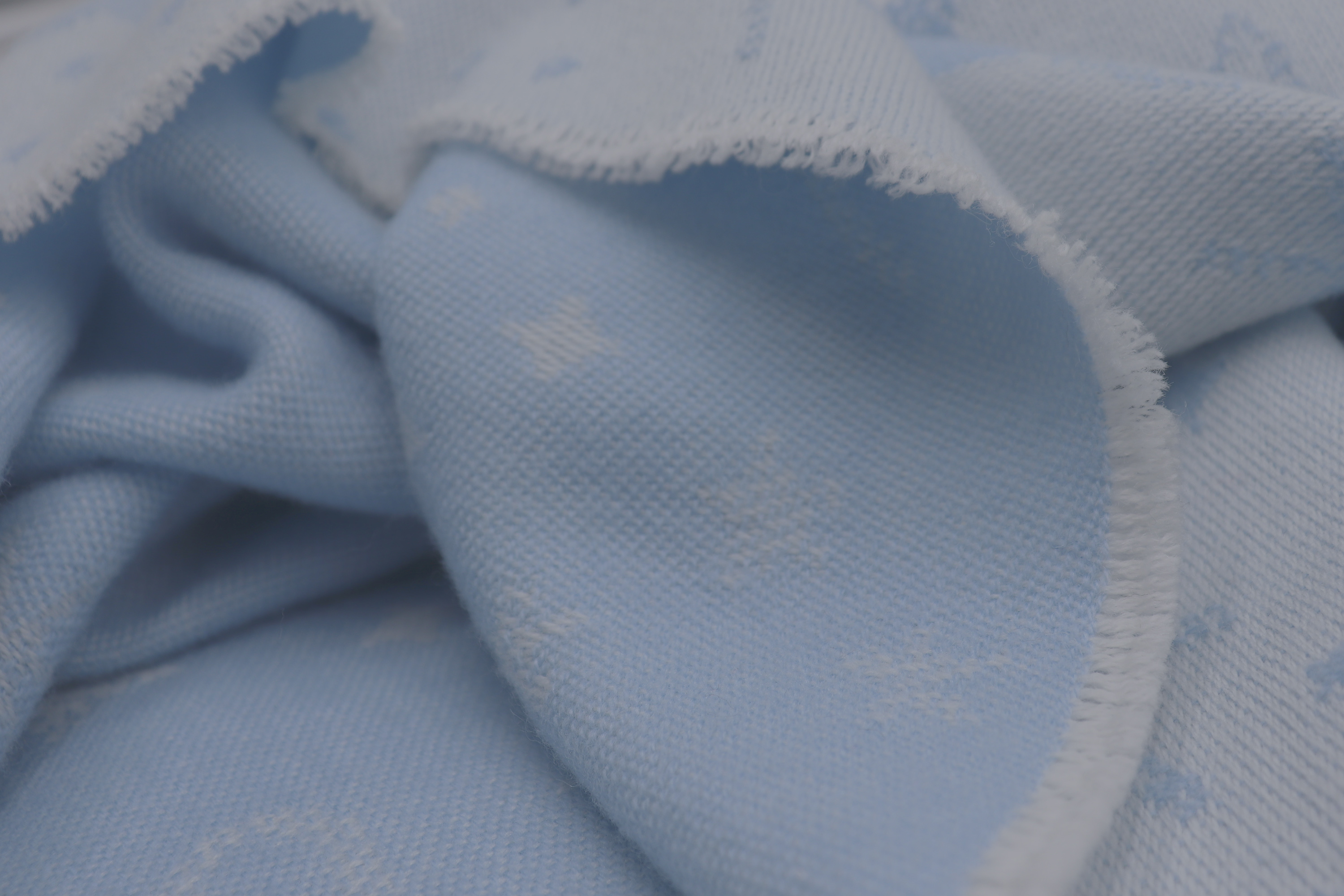 Babydecke Universe blue Nahaufnahme Flor