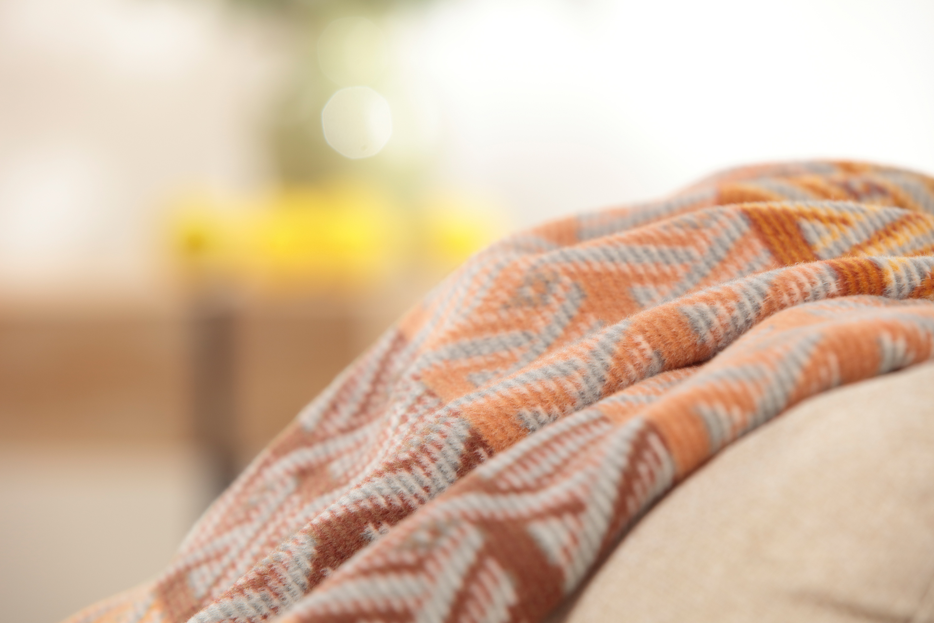 Wohndecke Braided Nahaufnahme Flor