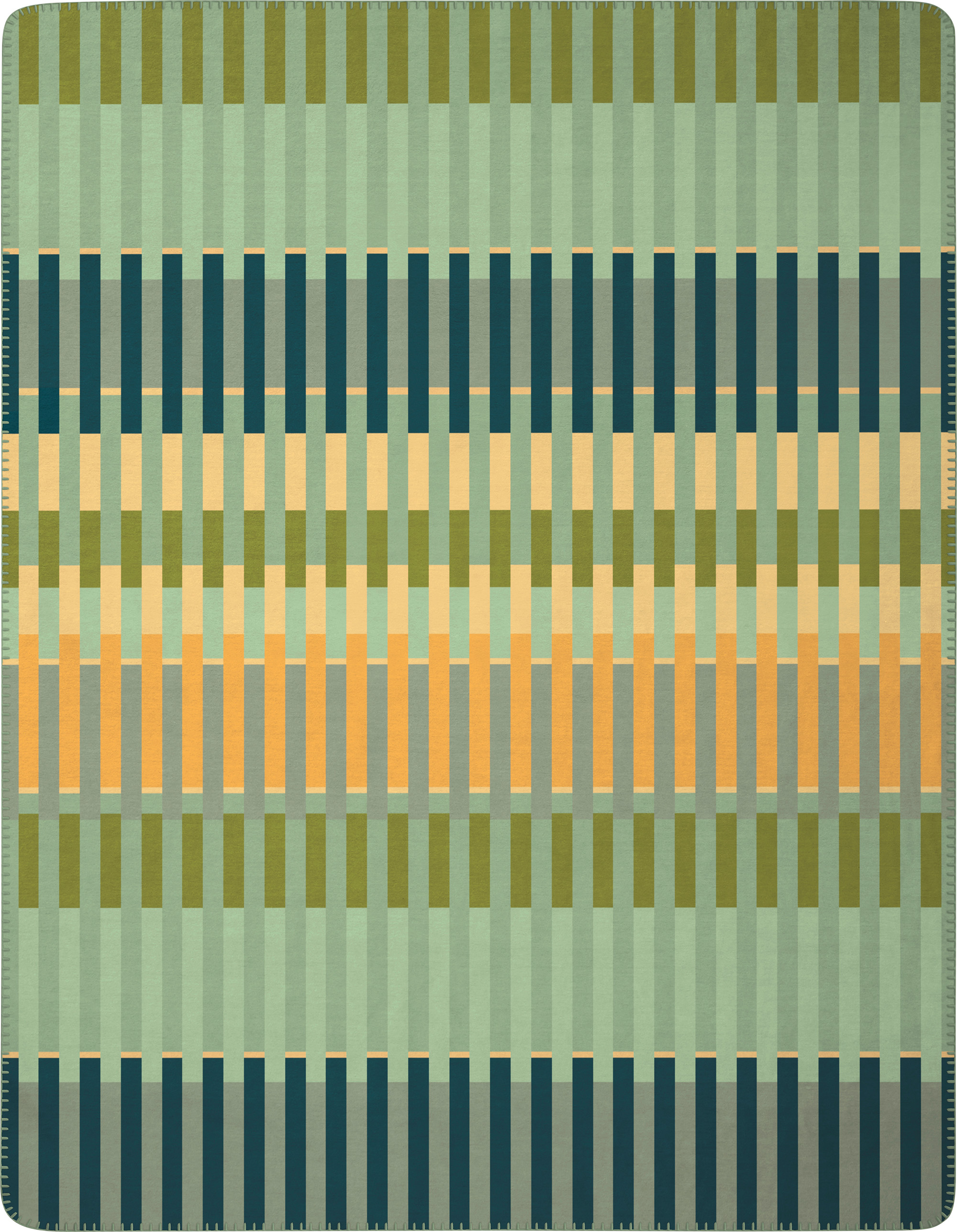 Wohndecke "Lineup Green" Kuscheldecke Lineup Green Freisteller