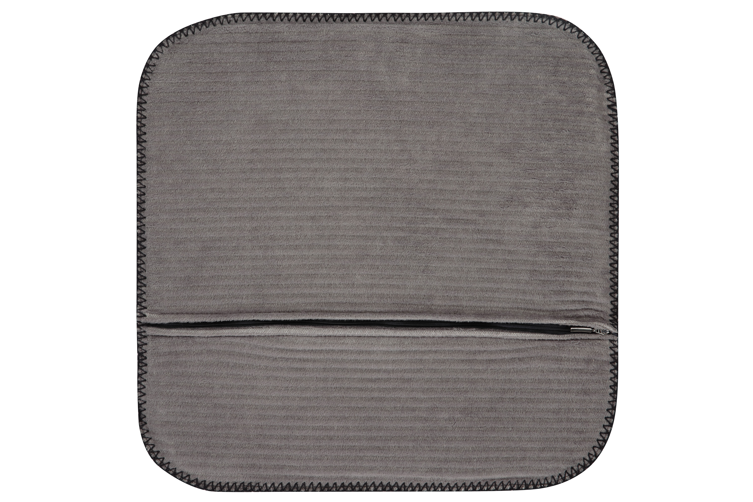Kissenhülle Feel cord dark Rückseite