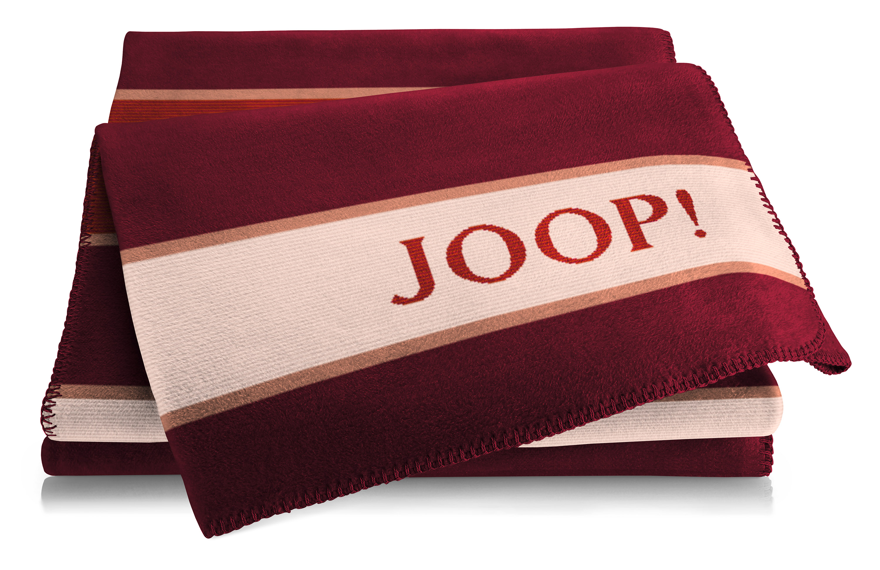 Wohn- und Kuscheldecke "JOOP! Stripes" Joop! Wohndecke Stripes rouge Päckchenbild