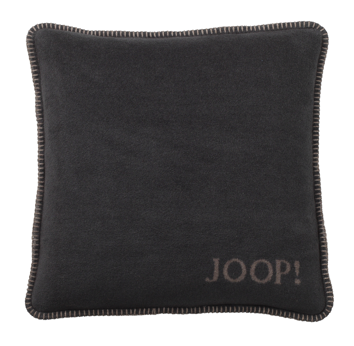 Kissen JOOP! Uni-Doubleface anthrazit-taupe mit Füllung Vorderseite