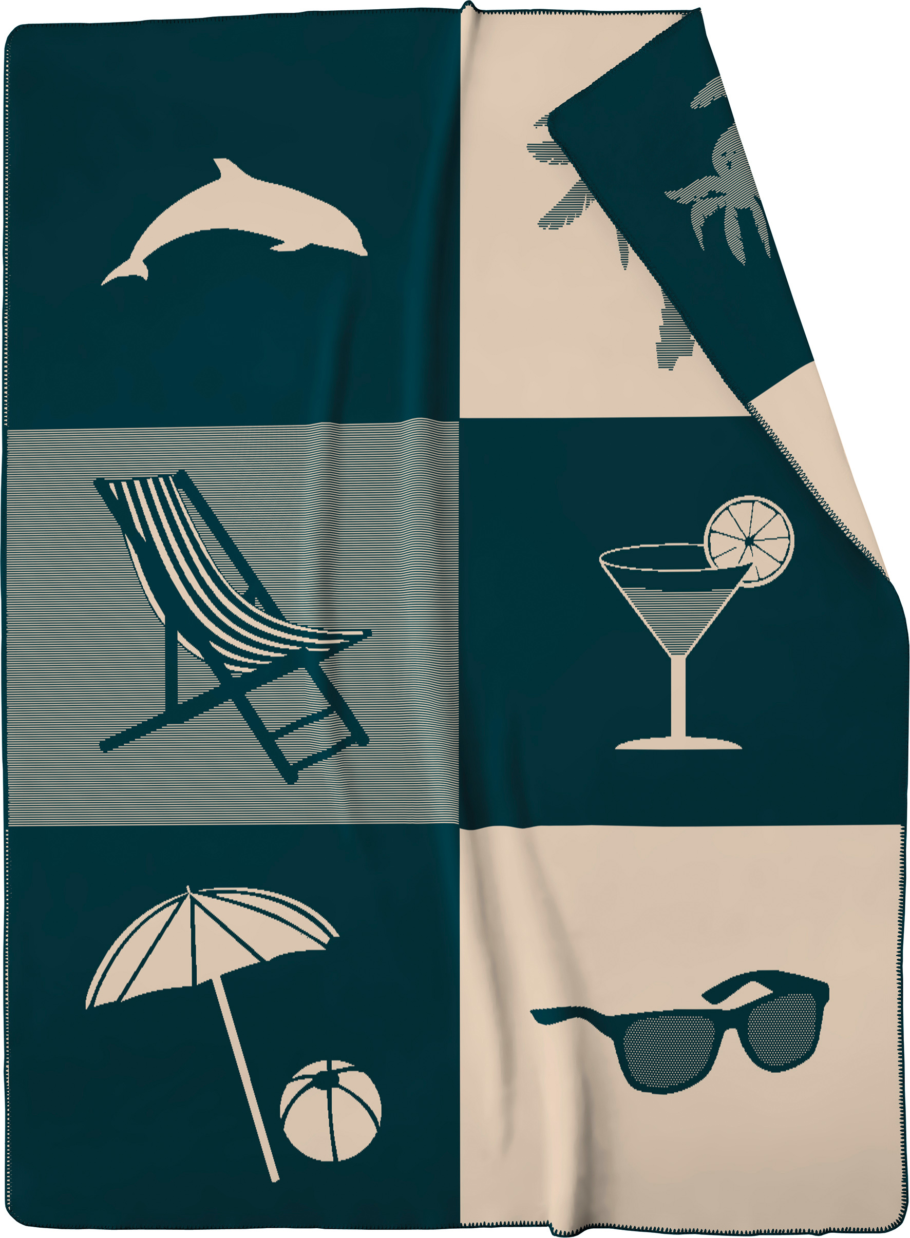 Kuscheldecke Seaside "Beach Life" Kuscheldecke Seaside Beach Life Freisteller