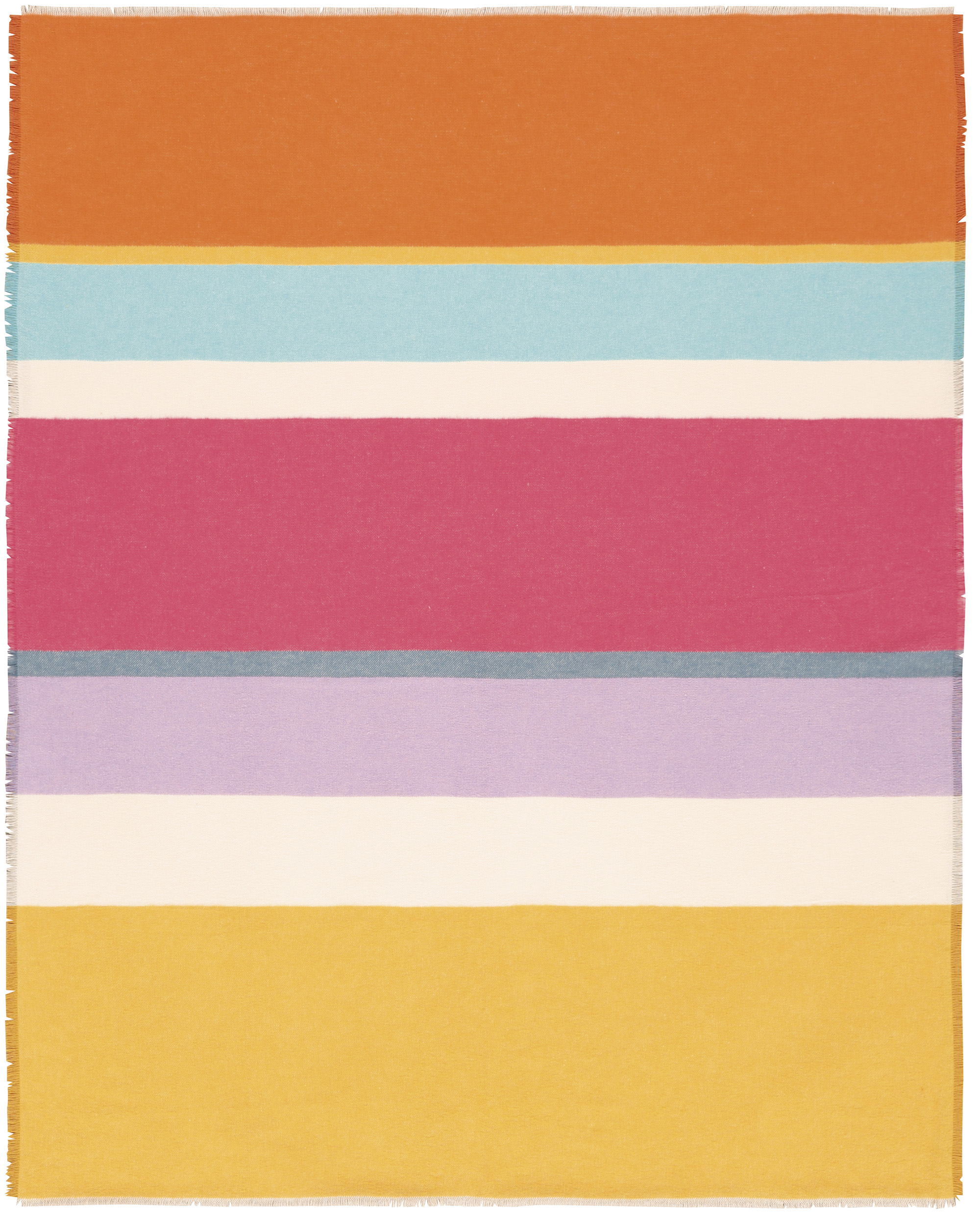 Fransenplaid Nizza Stripe Freisteller Vorderseite