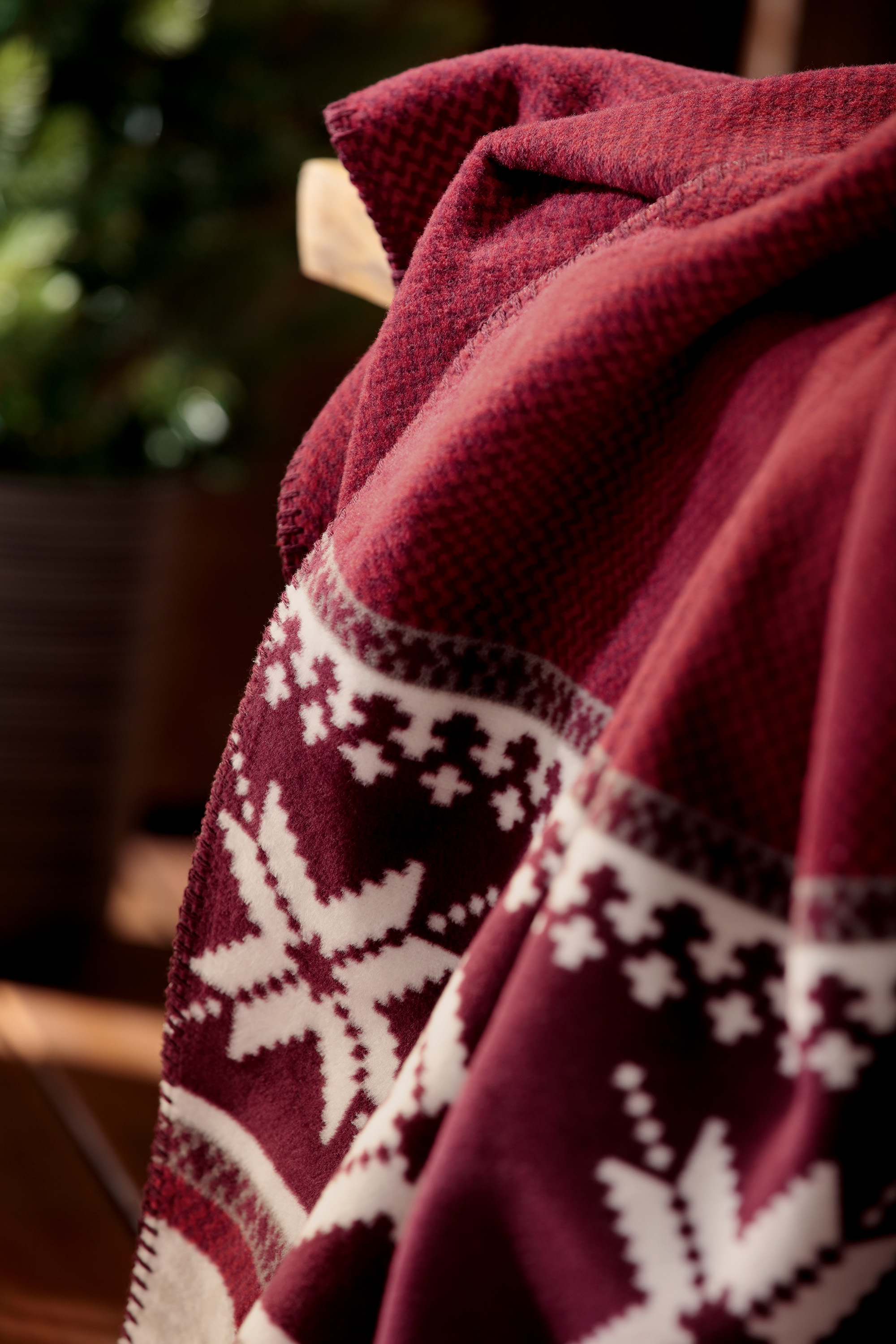 Kuscheldecke Nordic Knit Close Up Aufnahme